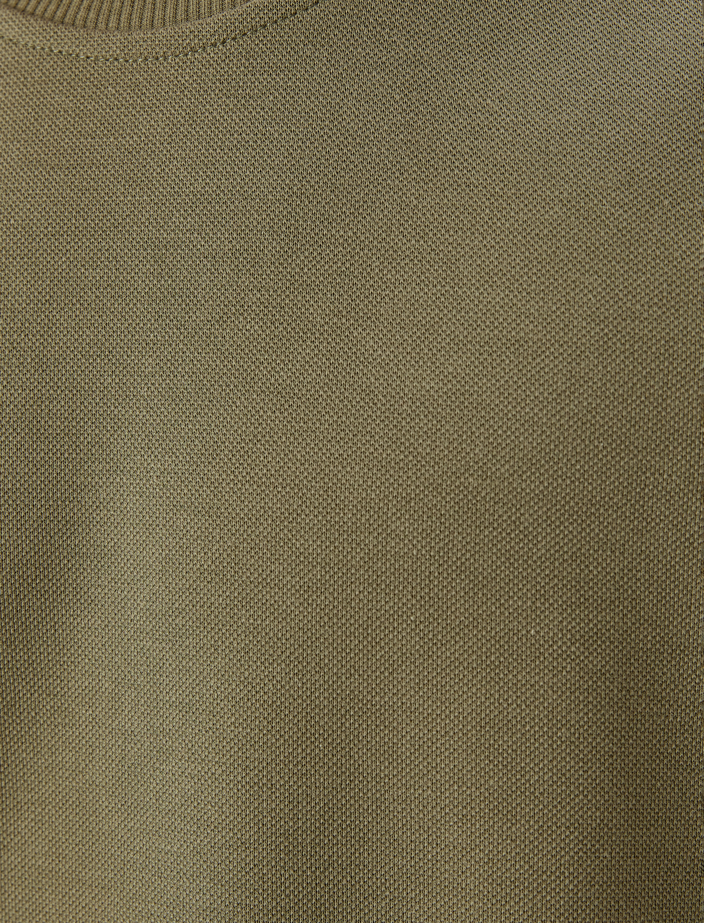   Bisiklet Yaka Pamuklu Pike Tok Kumaş Kısa Kollu Oversize Tişört