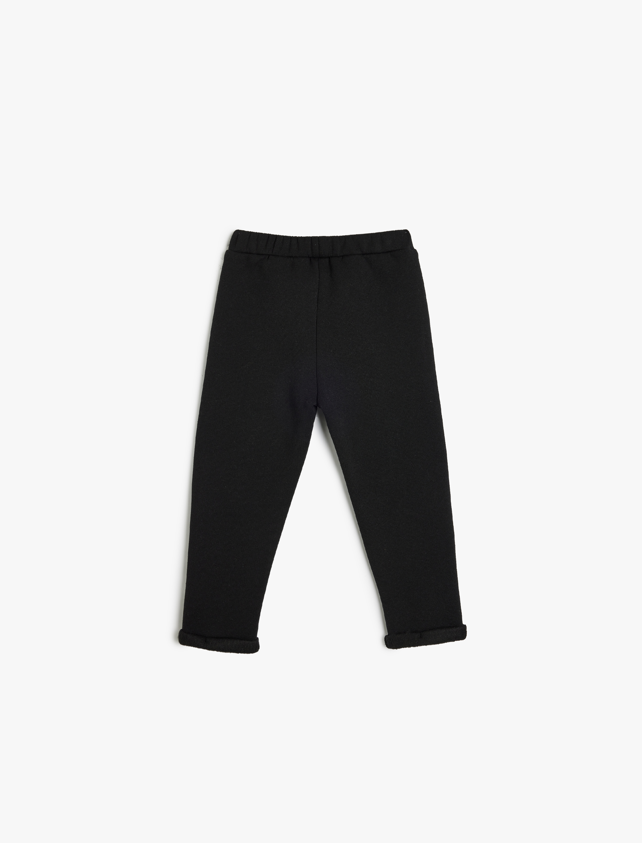  Erkek Bebek Beli Bağlamalı Pamuklu Şardonlu Eşofman Altı