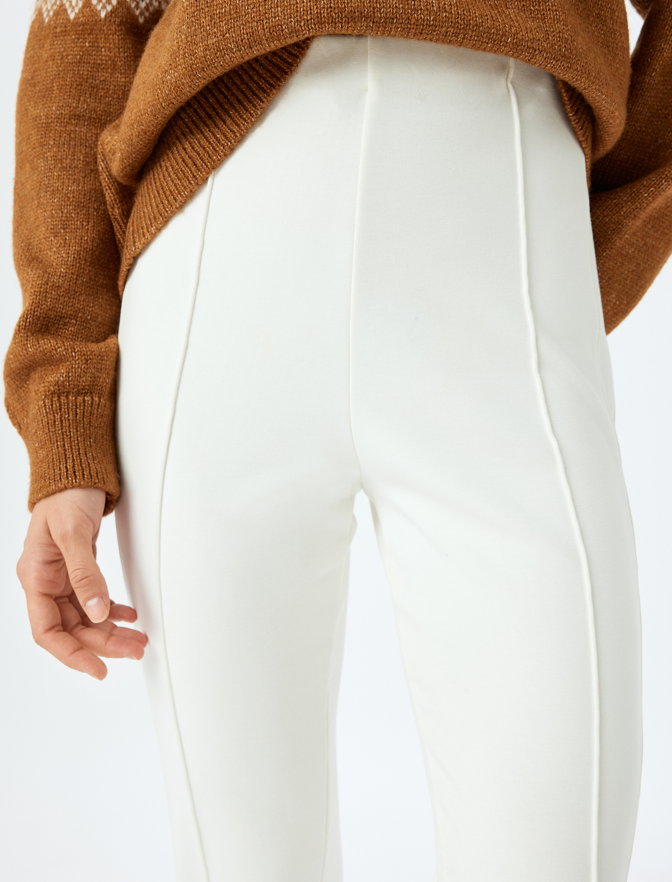   Kalın Nervürlü Polar Kayak Tayt