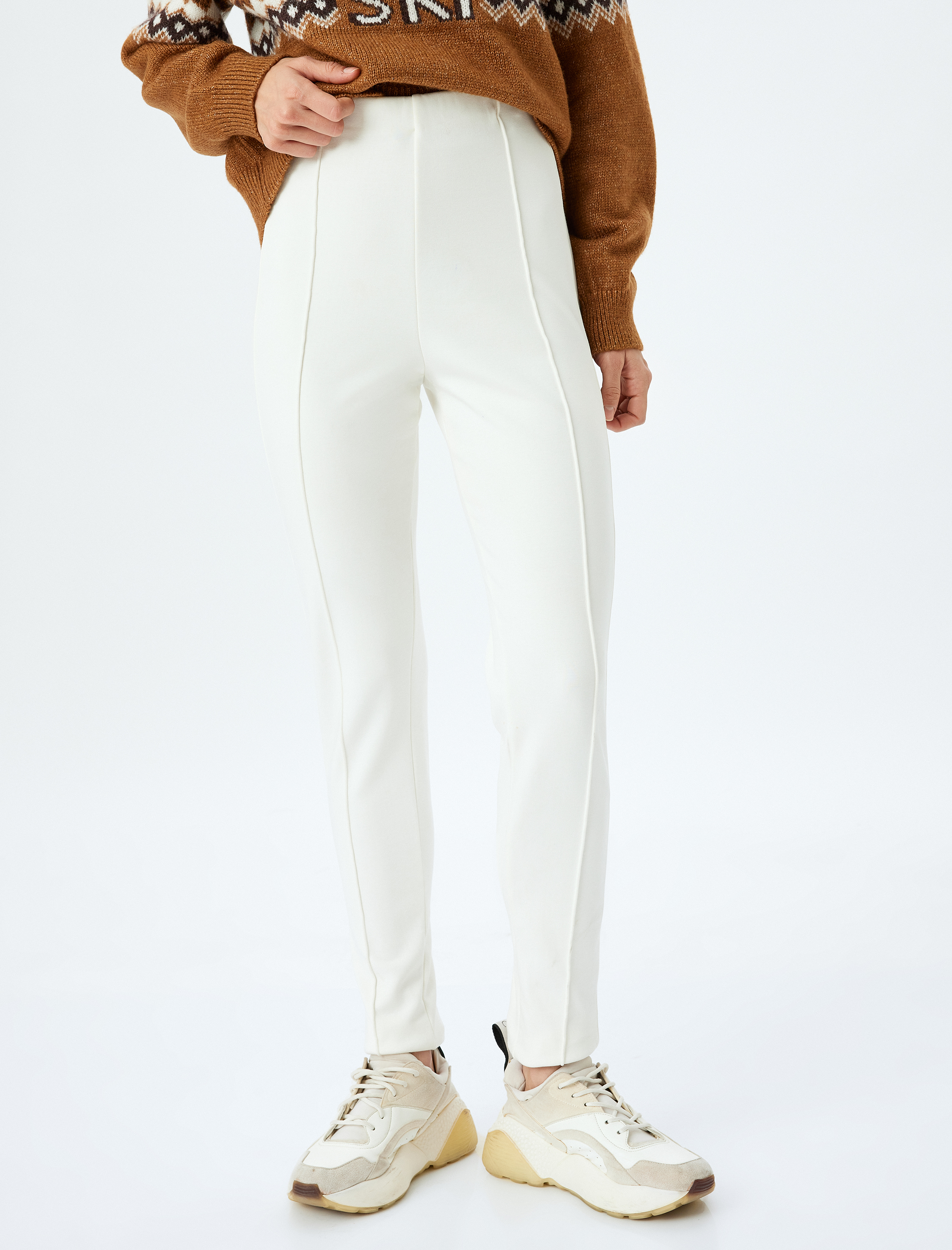   Kalın Nervürlü Polar Kayak Tayt