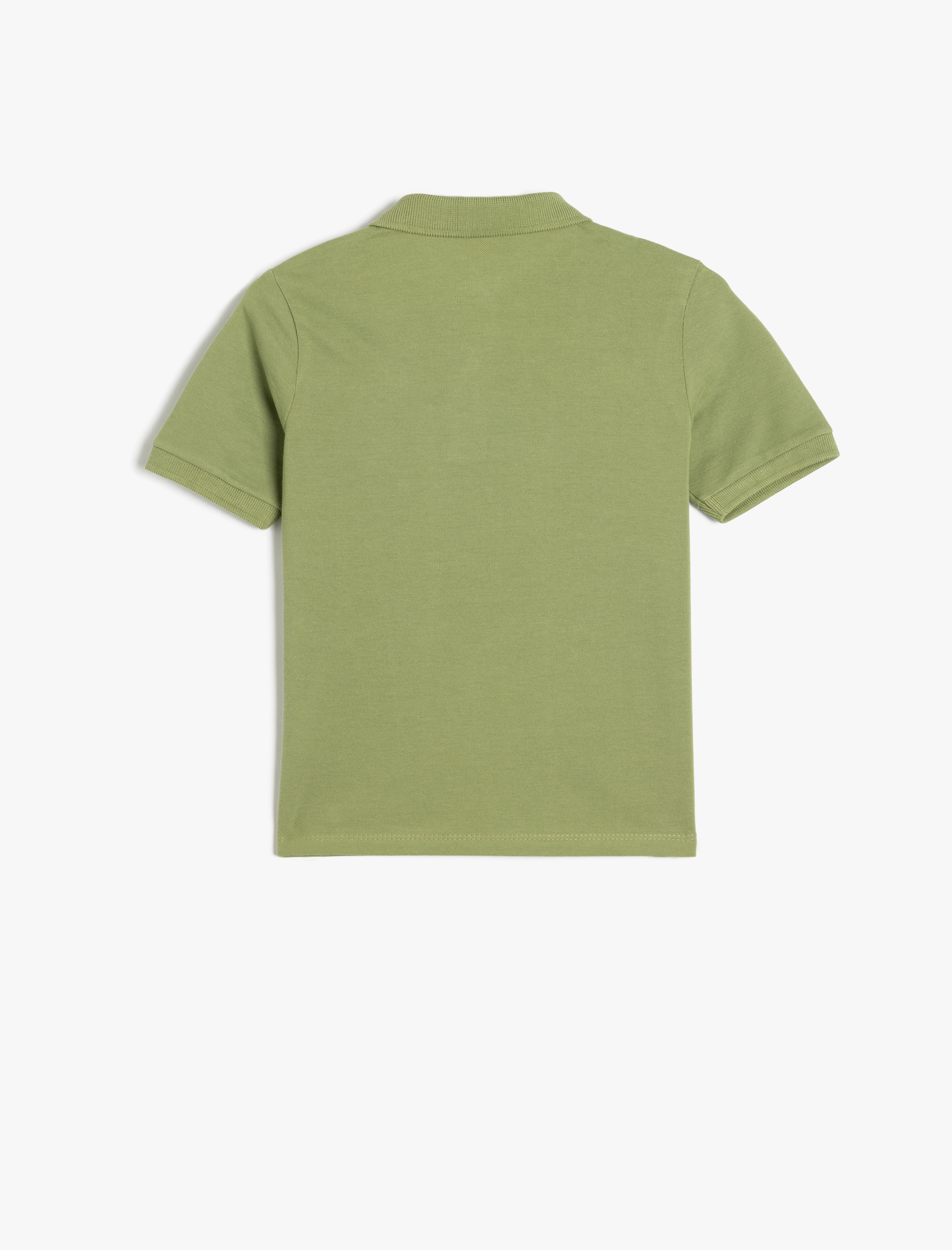  Erkek Çocuk Polo Tişört Kısa Kollu Dokulu Pamuklu