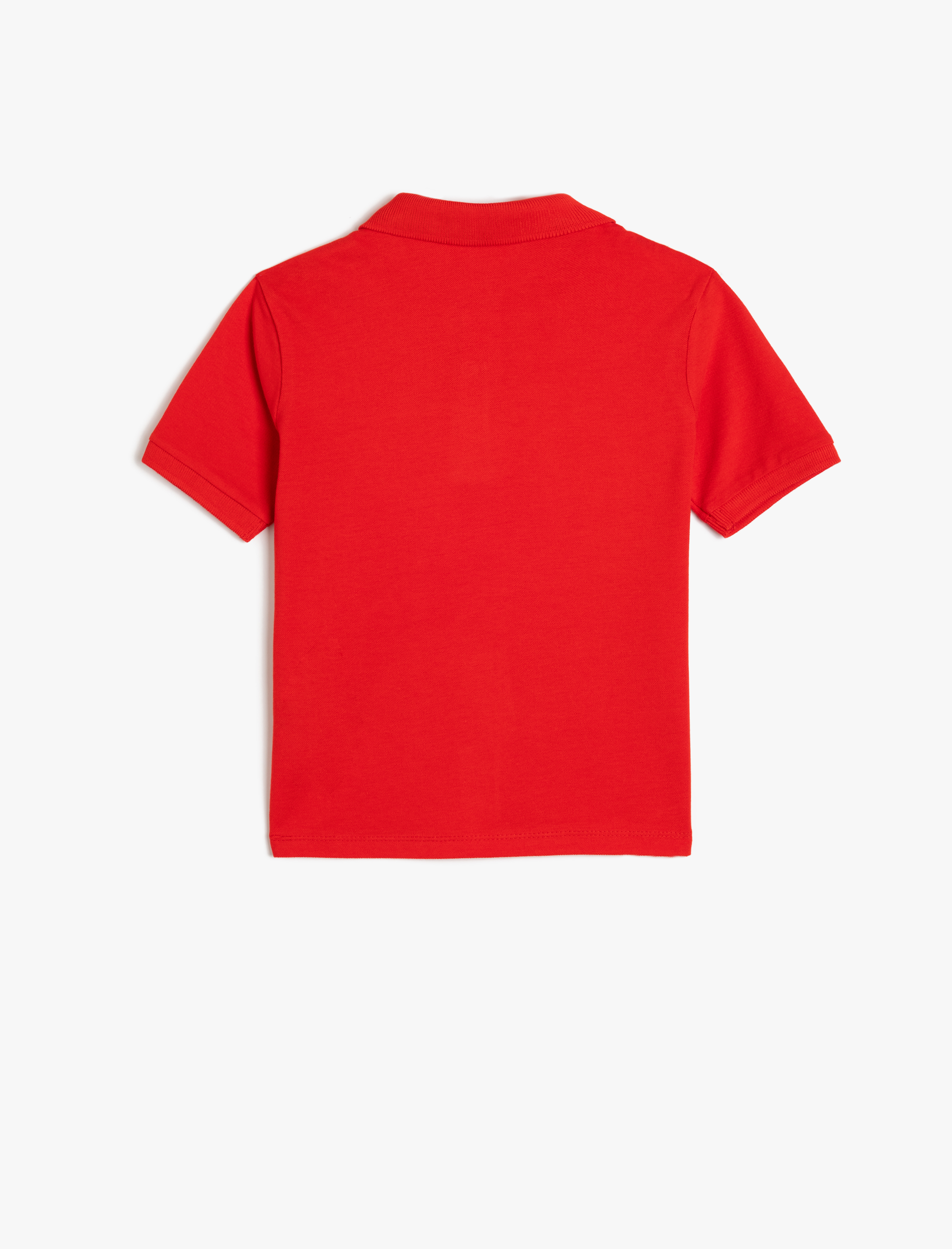  Erkek Çocuk Polo Tişört Kısa Kollu Dokulu Pamuklu