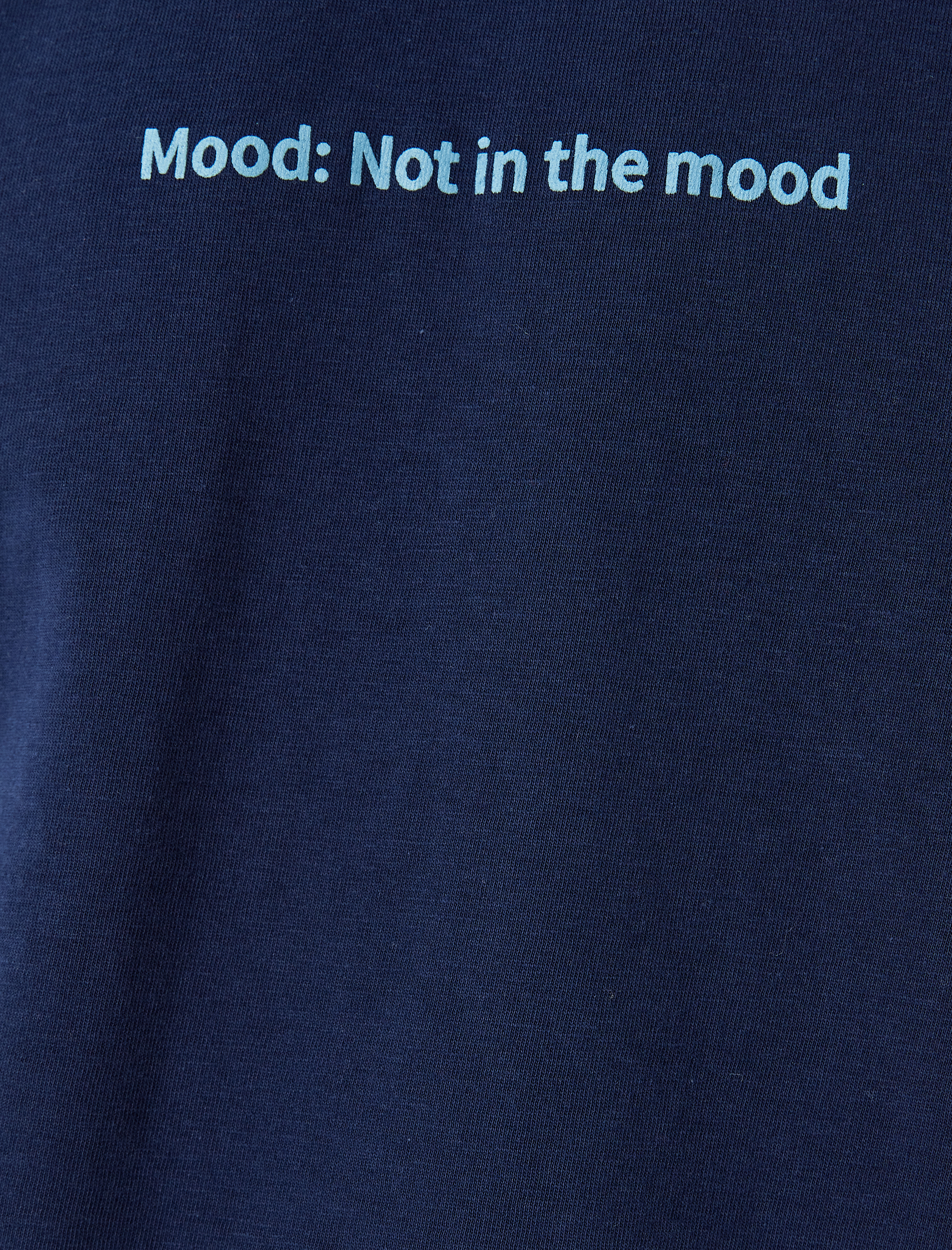   Pamuklu Bisiklet Yaka Kısa Kollu Slim Fit Slogan Baskılı Tişört