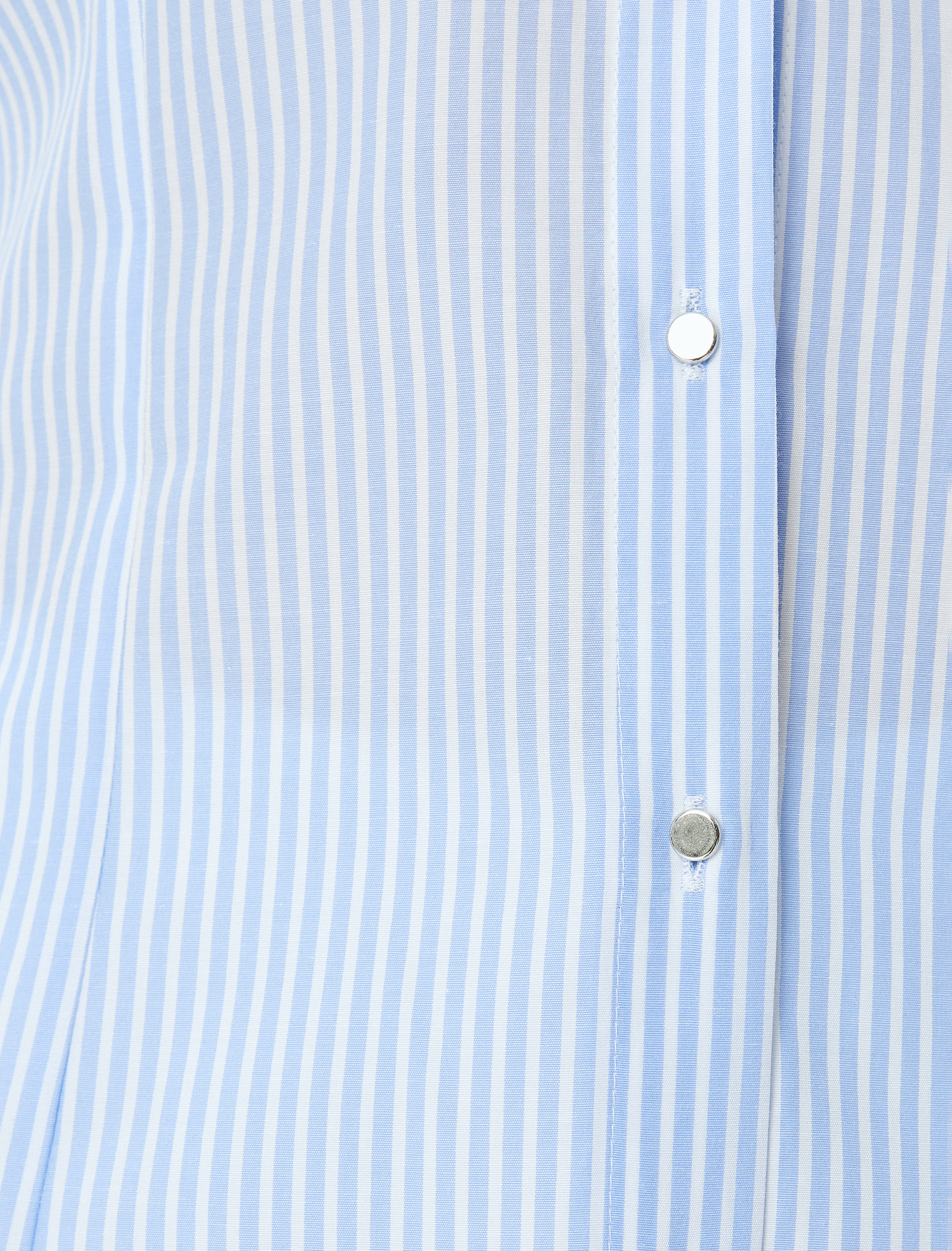   Pamuk Karışımlı Klasik Yaka Uzun Kollu Çizgili Gömlek