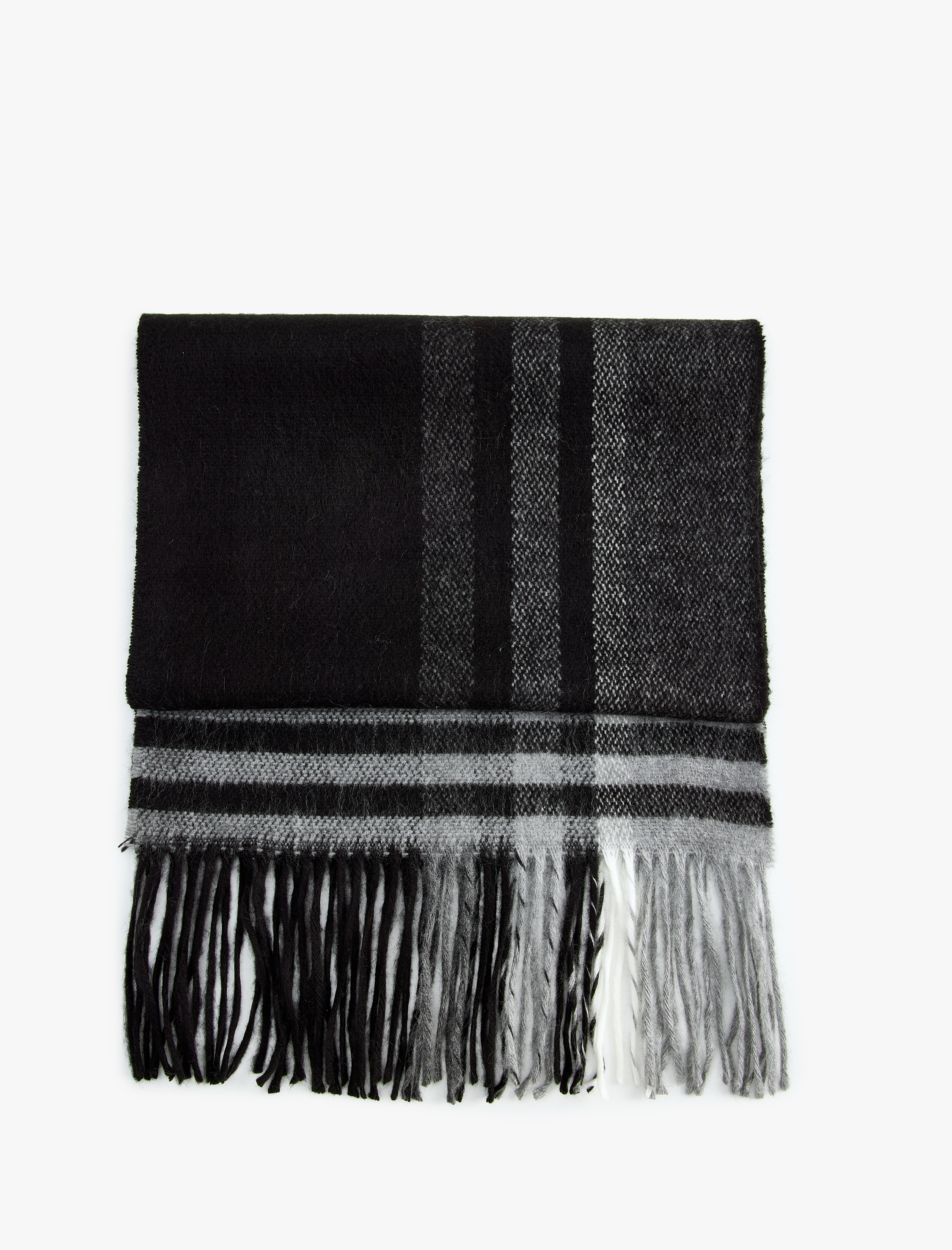  Erkek Ekose Desenli Uzun Atkı