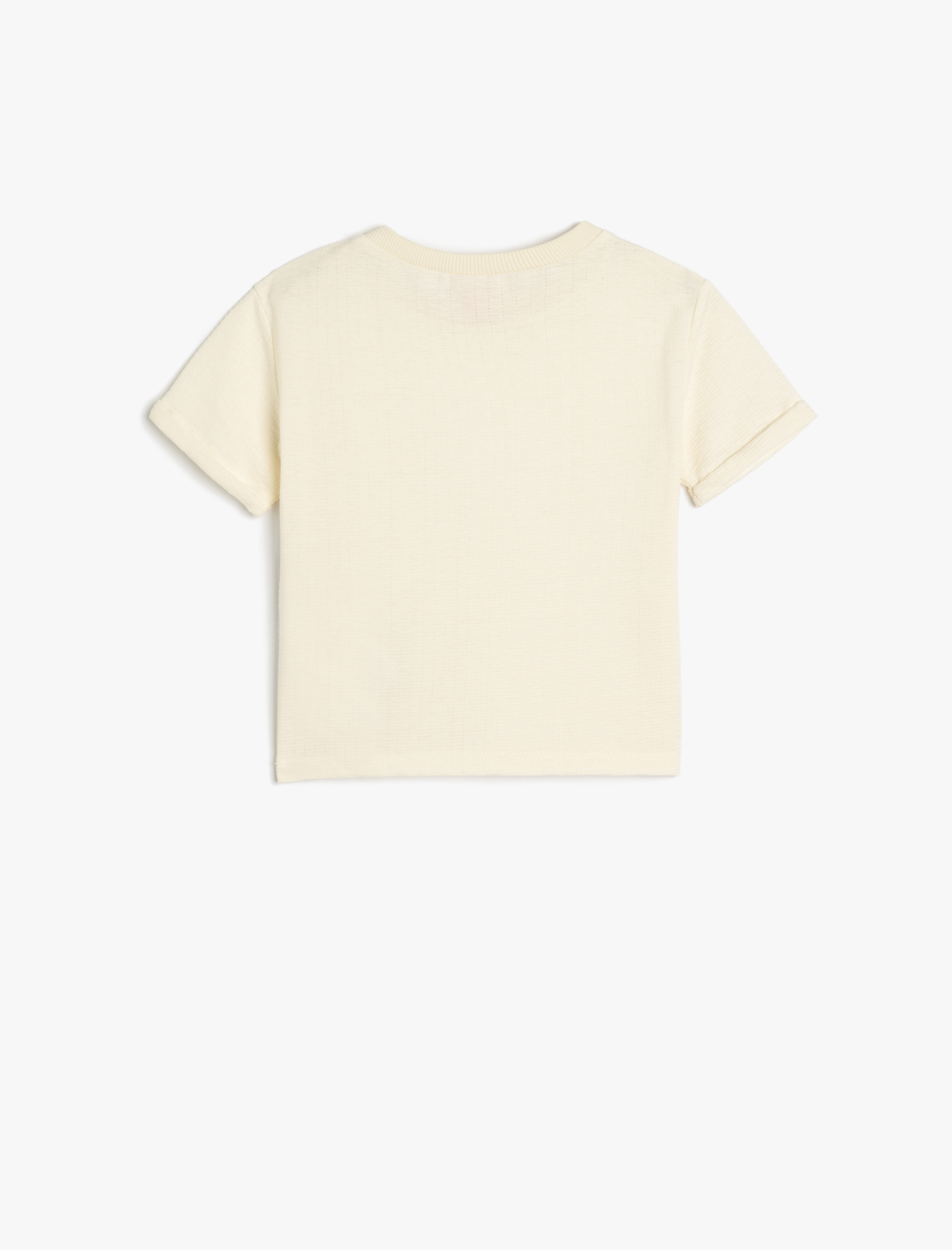  Erkek Bebek Basic Tişört Kısa Kollu Bisiklet Yaka Pamuk Karışımlı