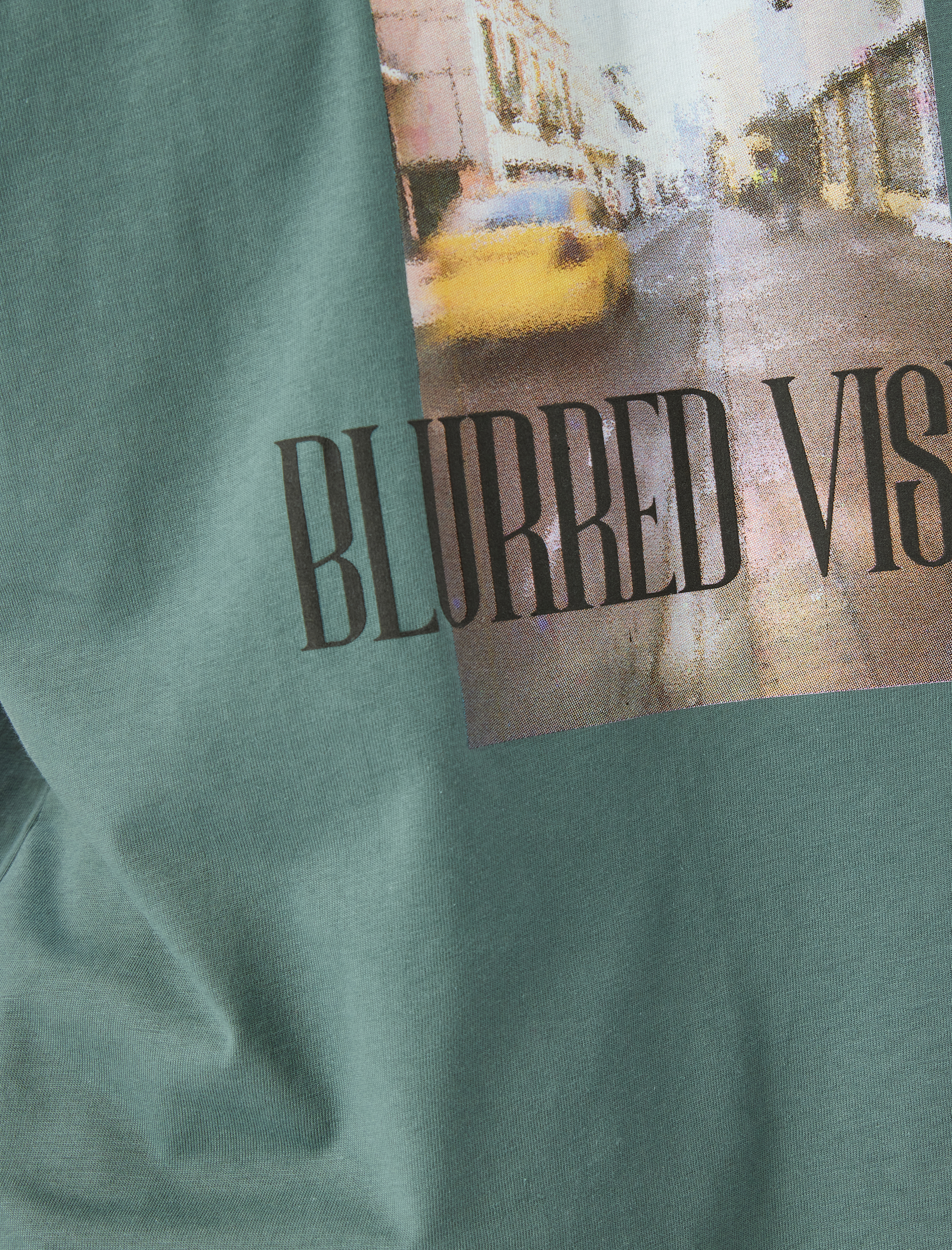   Kısa Kollu Bisiklet Yaka Regular Fit Pamuklu Baskılı Tişört