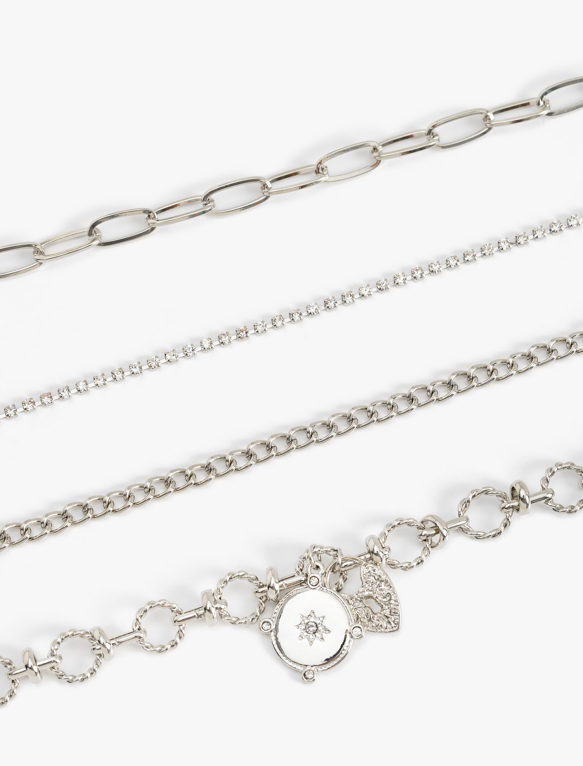  Kadın 4'lü Bileklik Seti Zincir Detaylı