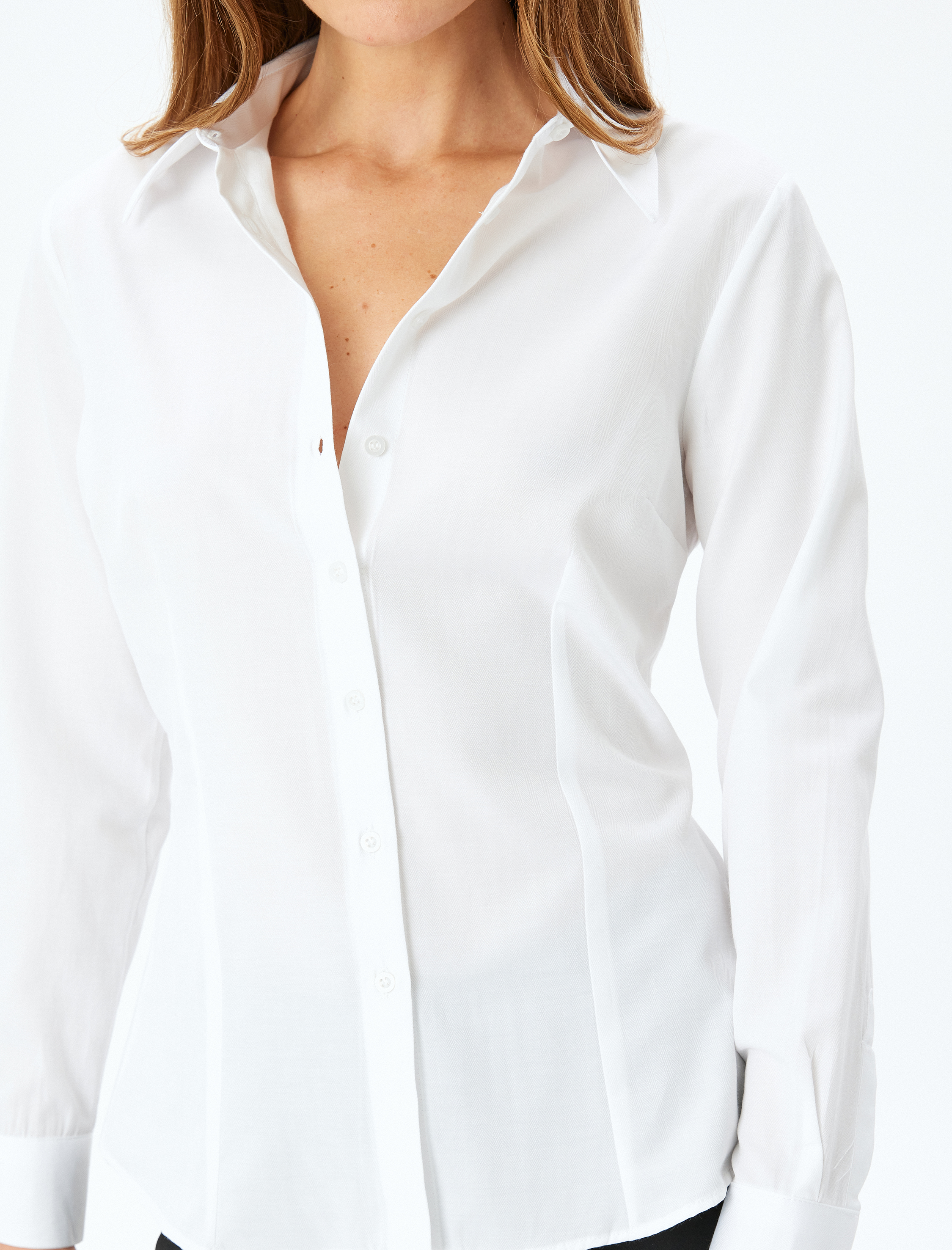   Uzun Kollu Slim Fit Klasik Poplin Gömlek