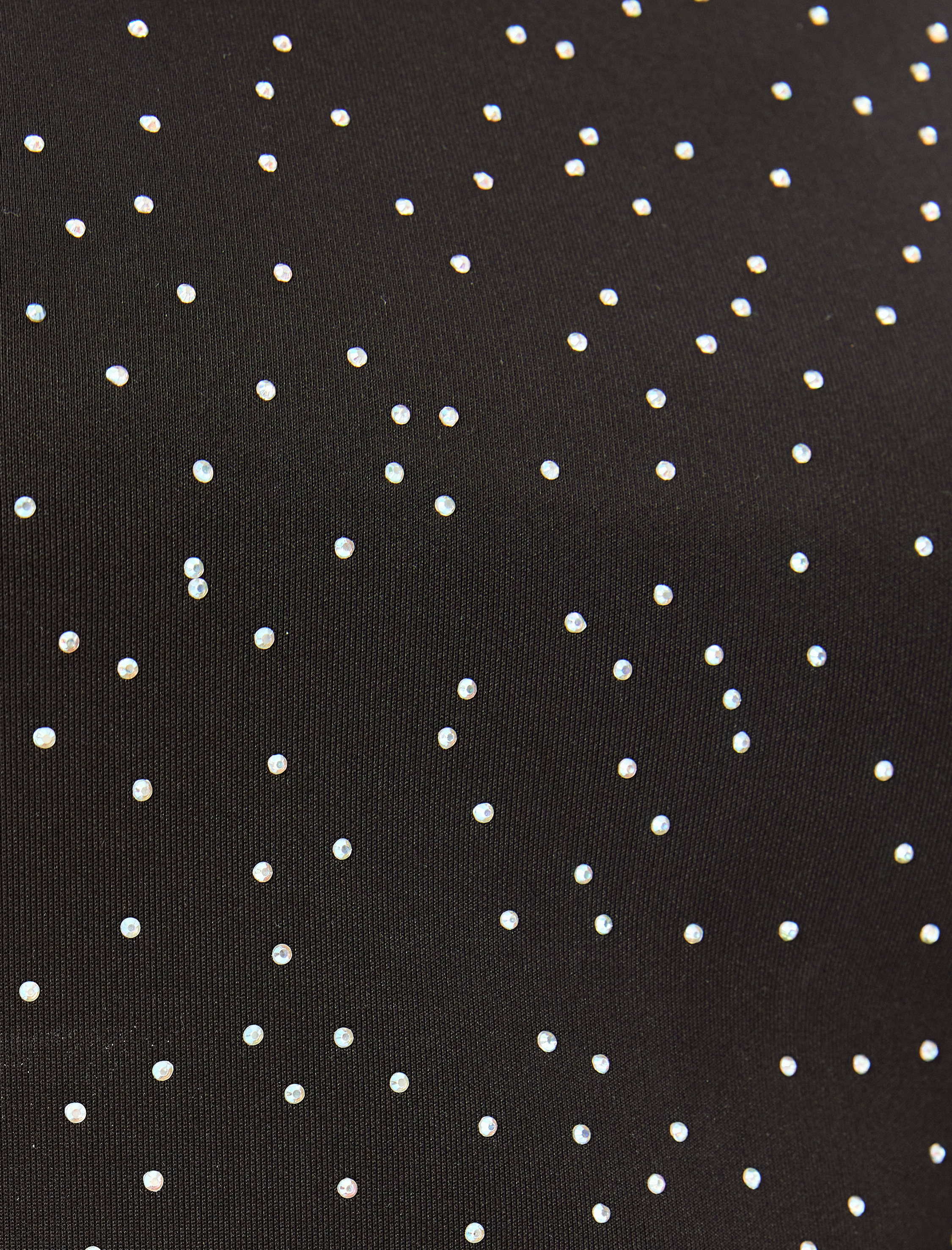   Taşlı Halter Yaka Kolsuz Scuba Crop Bluz