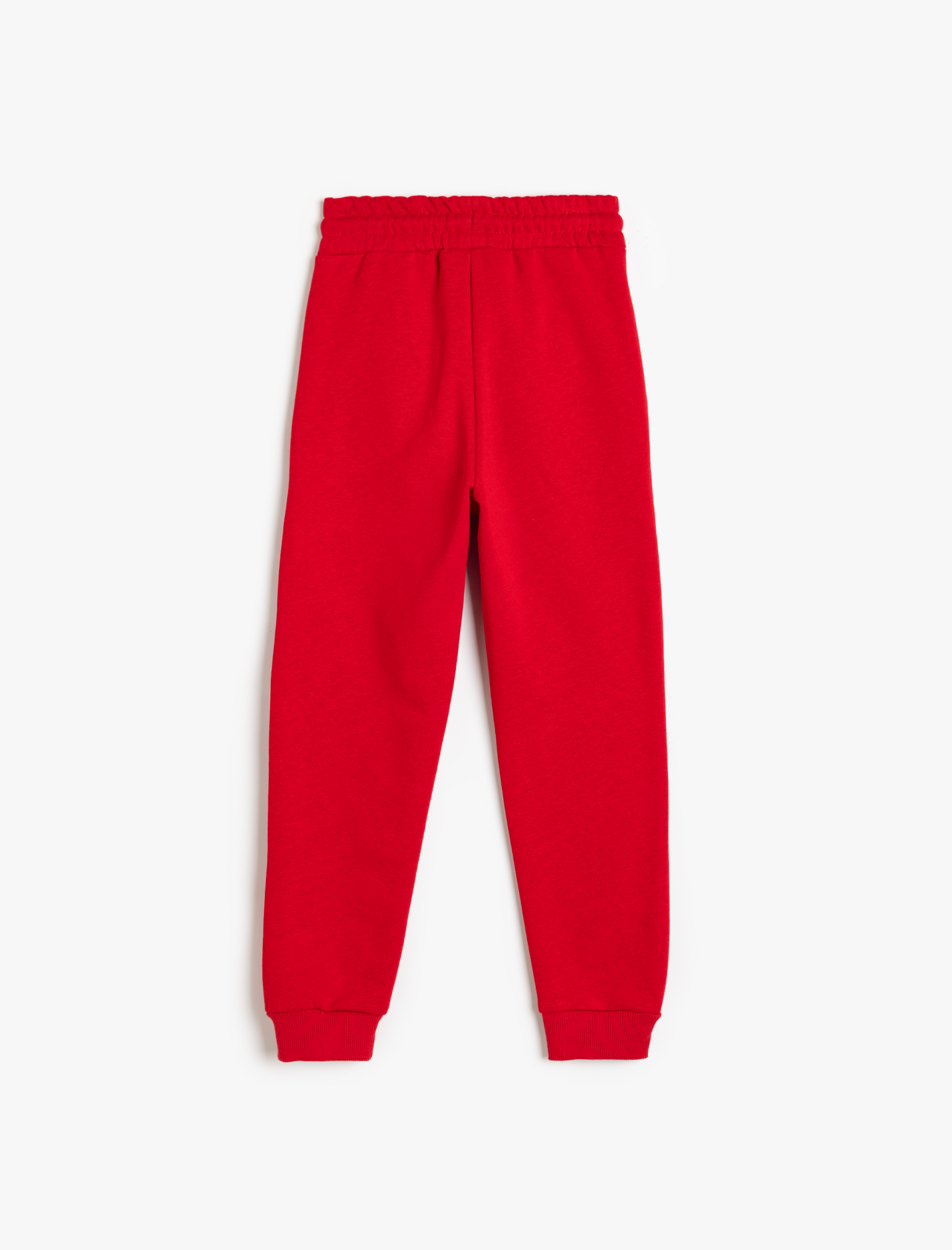 Erkek Çocuk Jogger Eşofman Altı Beli Bağlamalı Baskı Detaylı Şardonlu