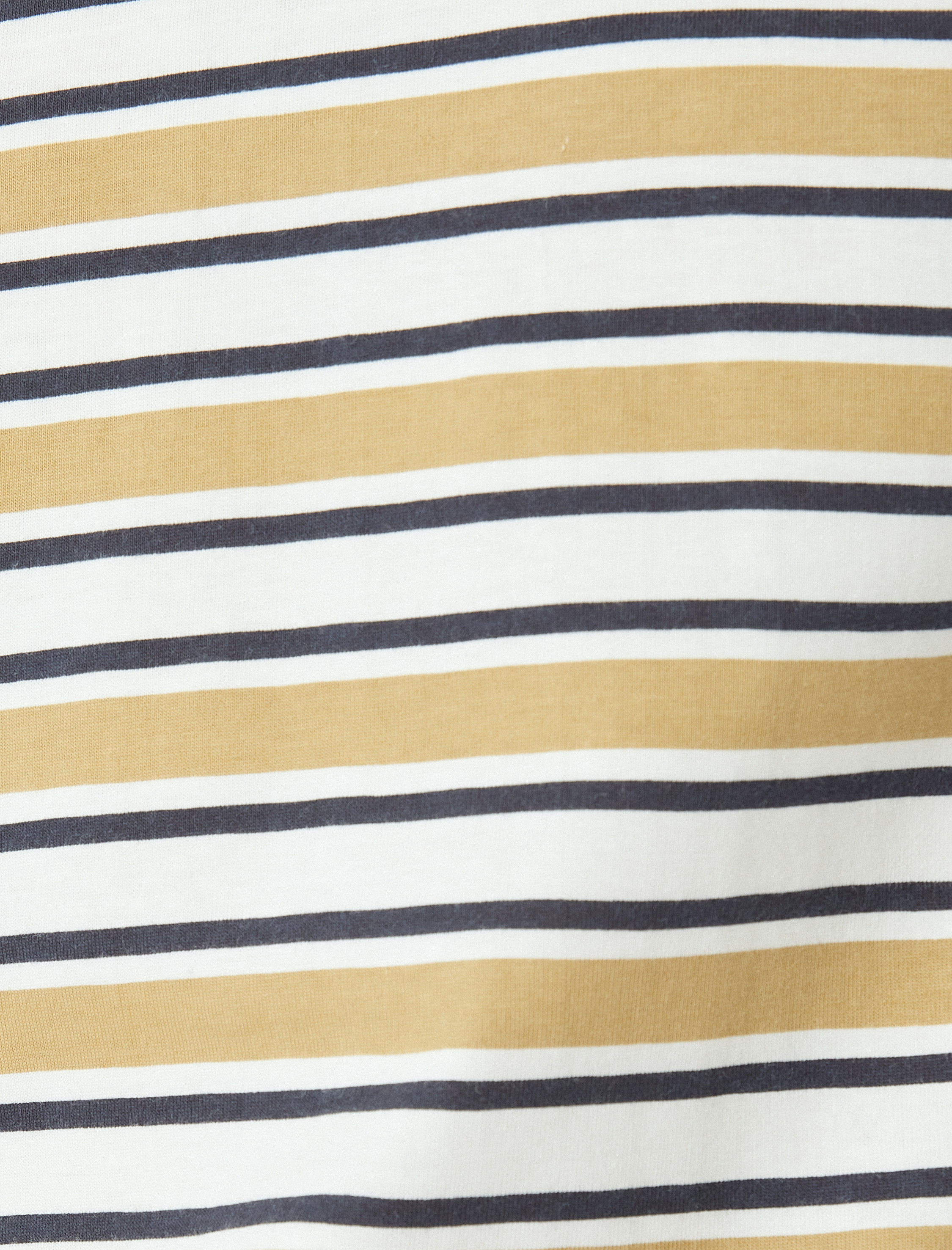   Bisiklet Yaka Regular Fit Kısa Kollu Pamuklu Çizgili Tişört