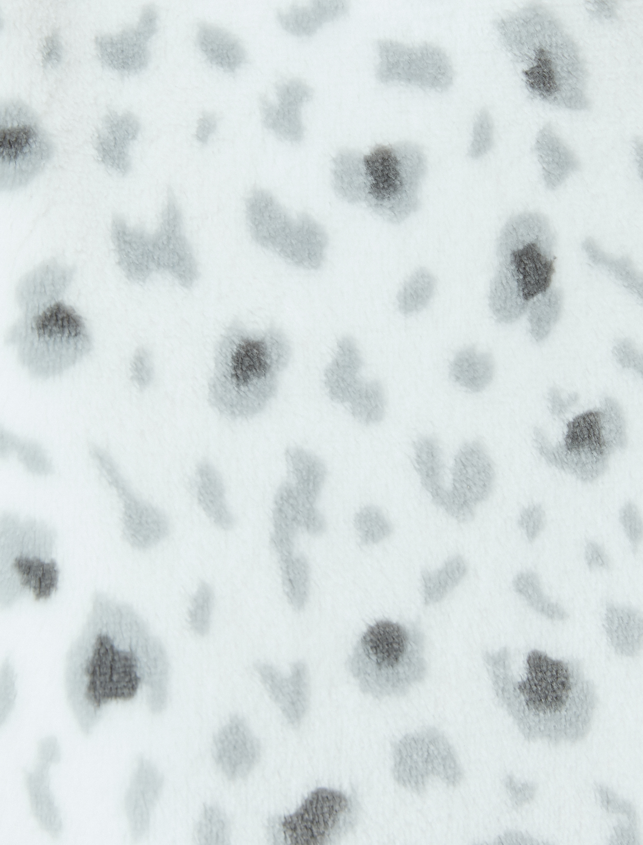 Leopar Desenli Cepli Kapüşonlu Peluş Sabahlık