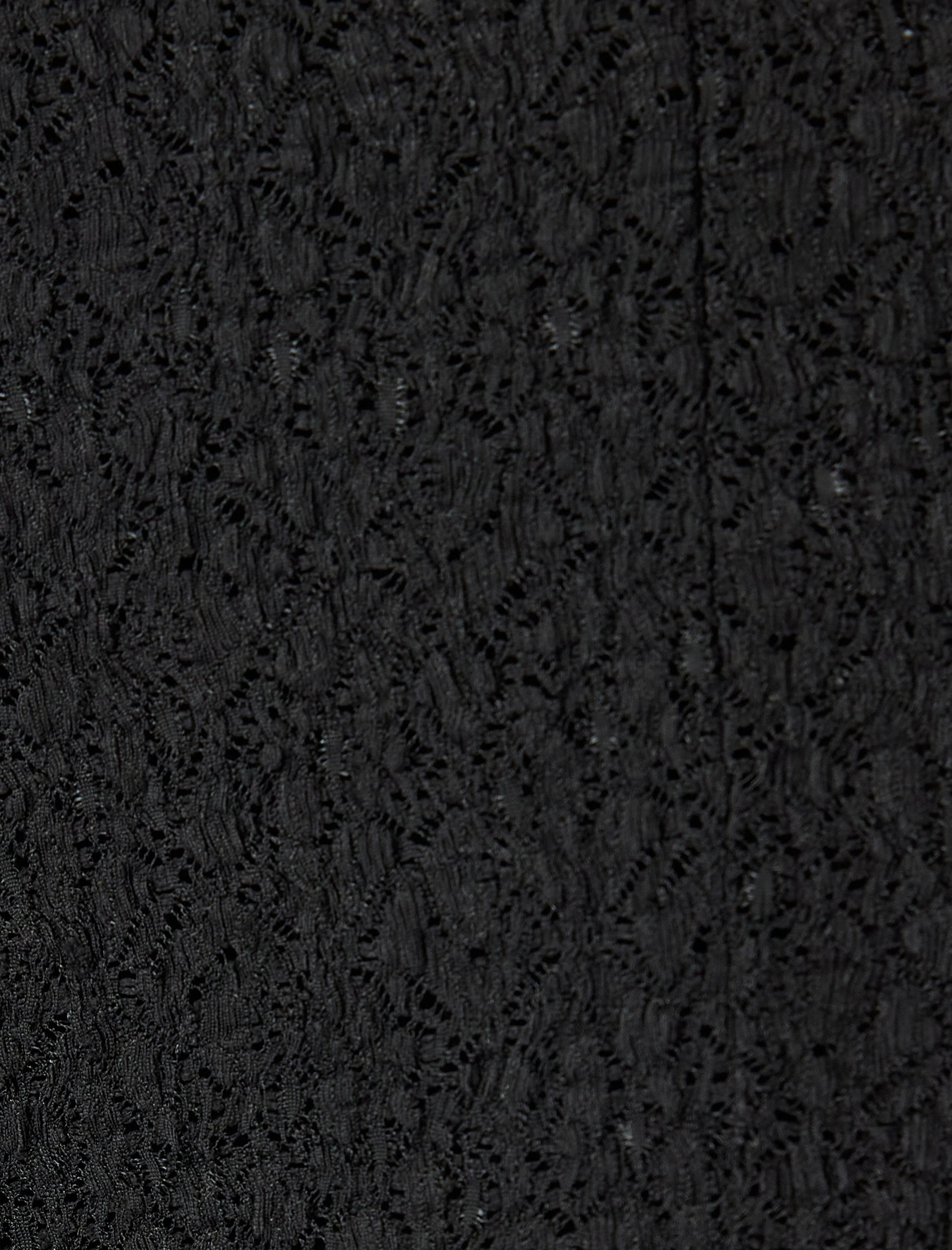   Yırtmaçlı Slim Fit Yarım Astarlı Yarı Transparan İspanyol Paça Dantel Pantolon