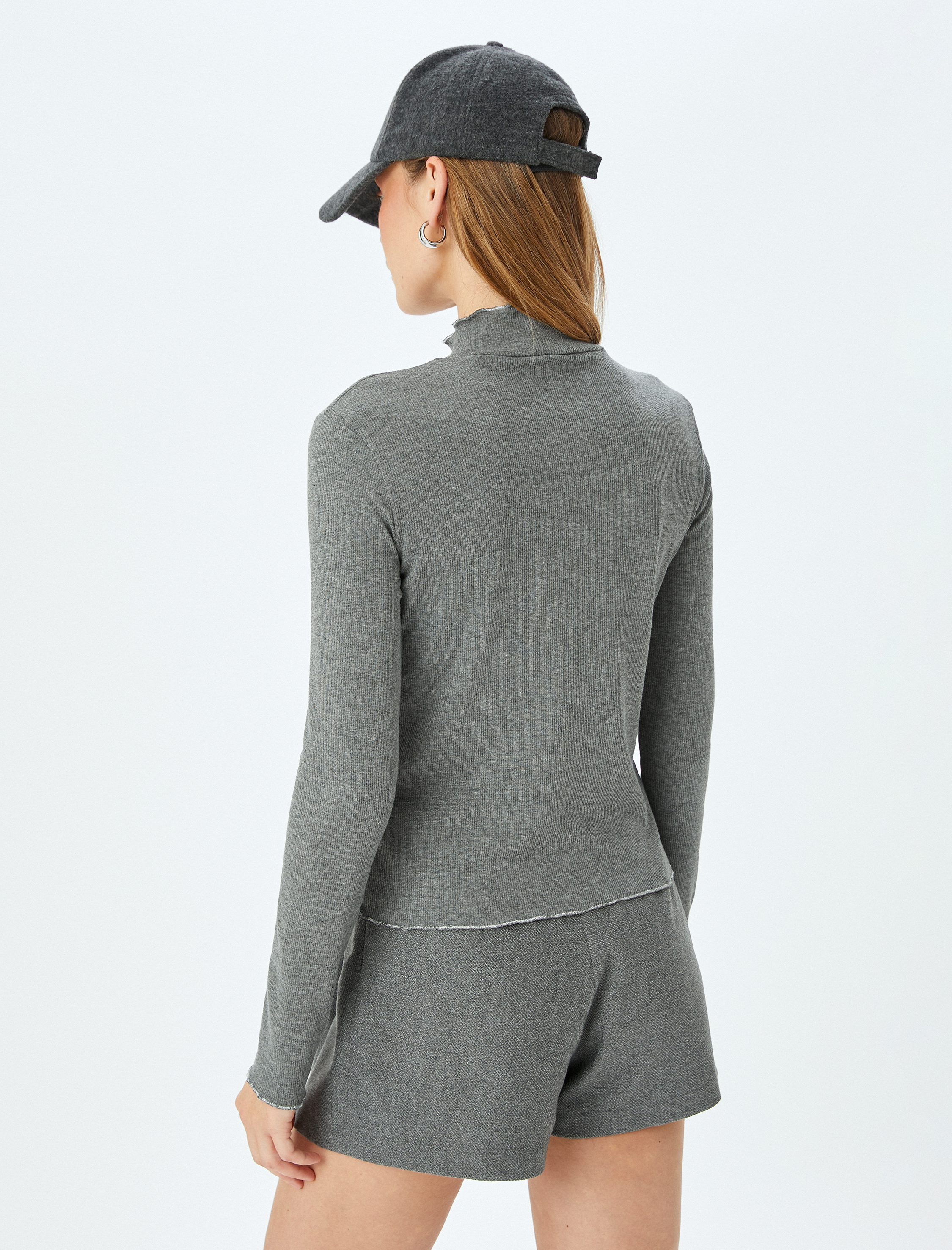 Koton X Şahika Ercümen - Uzun Kollu Fırfırlı Dik Yaka Body