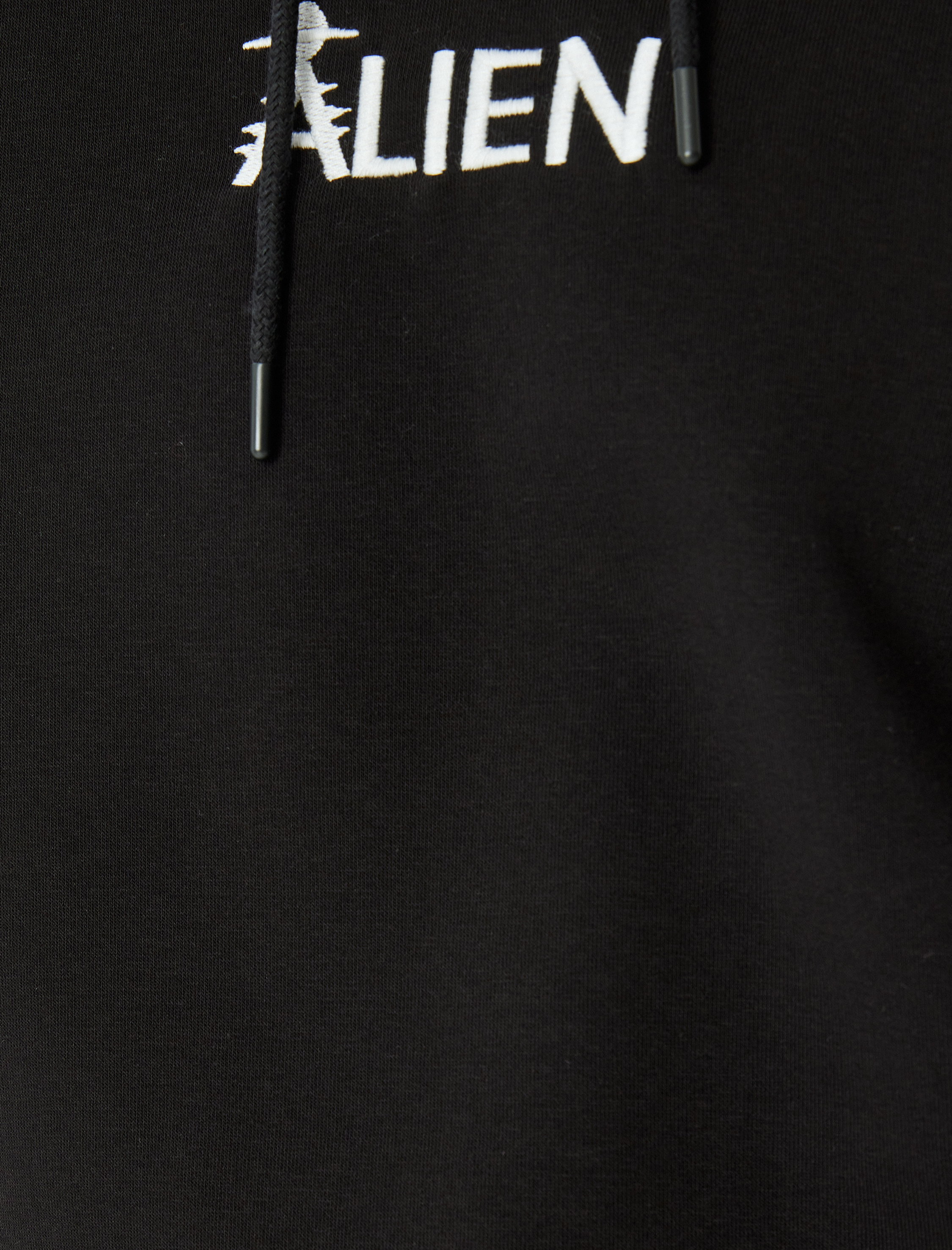   Şardonlu Pamuk Karışımlı Kapşonlu Slogan Baskılı Sweatshirt