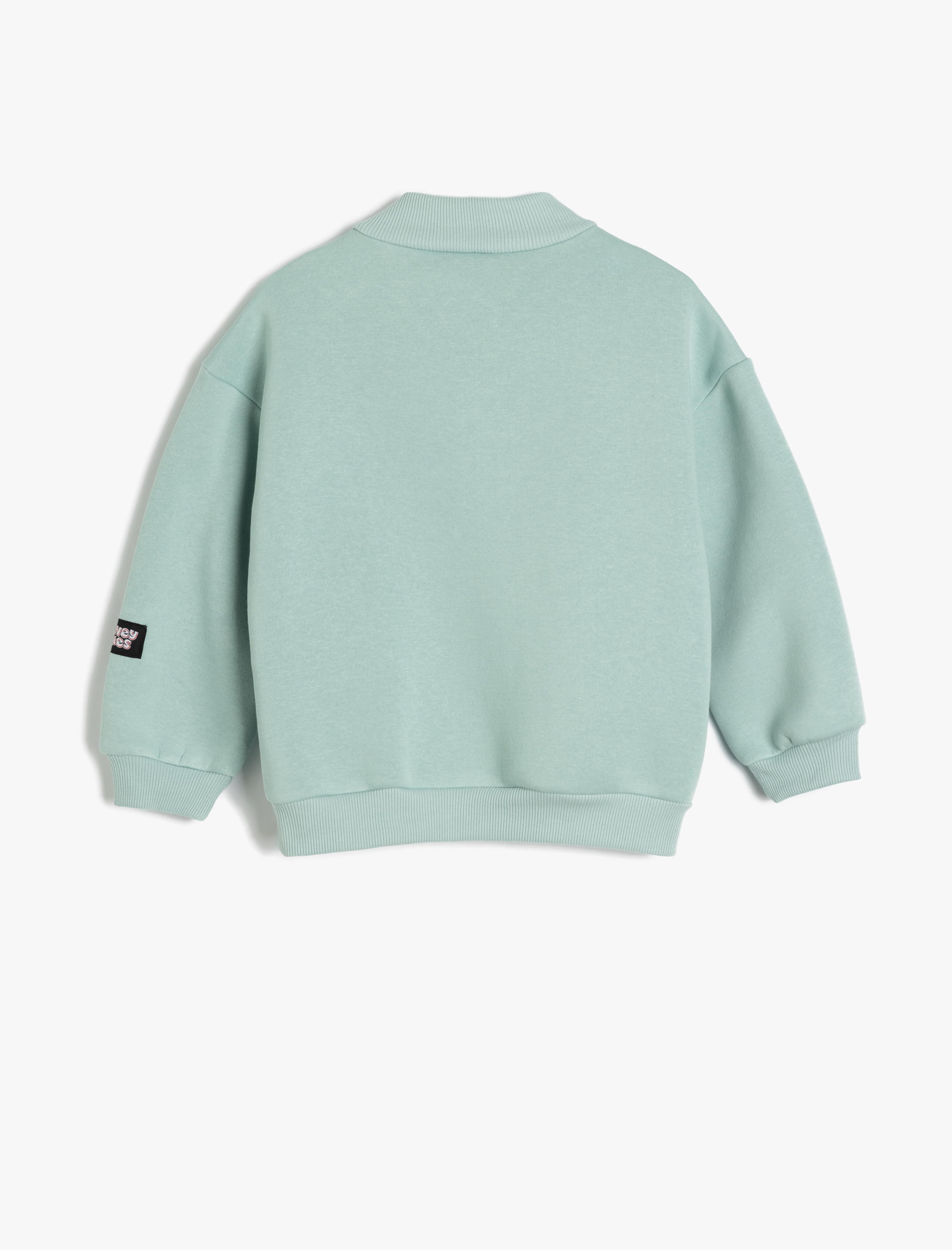  Kız Çocuk Dik Yaka Uzun Kollu Şardonlu Bugs Bunny Lisanslı Pamuklu Sweatshirt