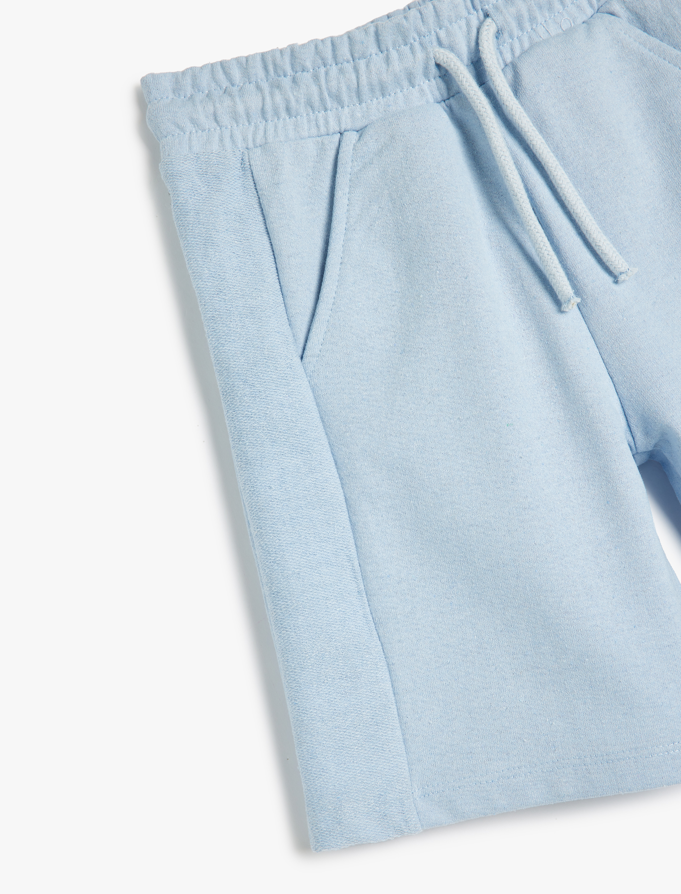  Erkek Çocuk Basic Şort Beli Bağlamalı Cepli