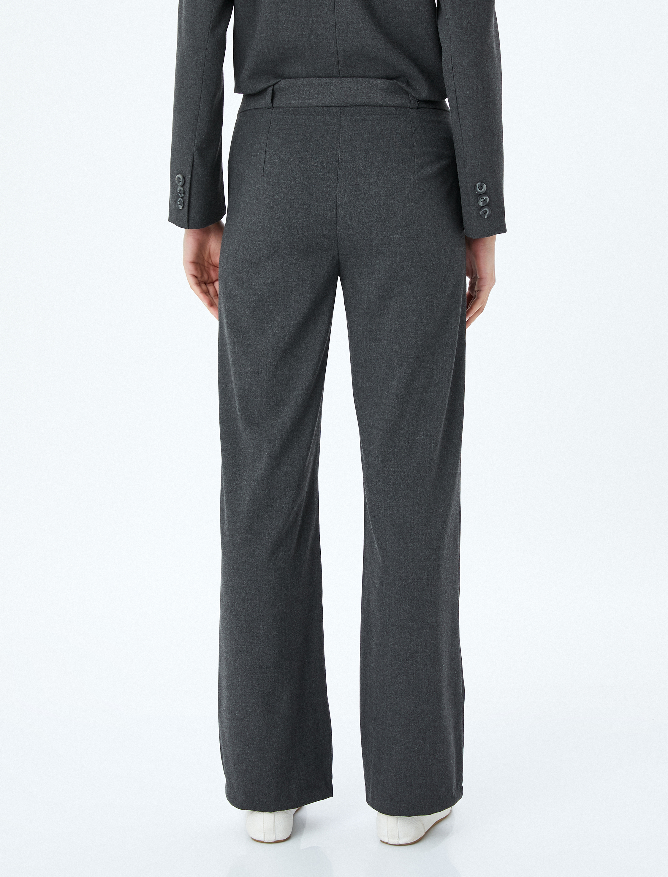   Ekstra Uzun Düz Paça Kumaş Pantolon