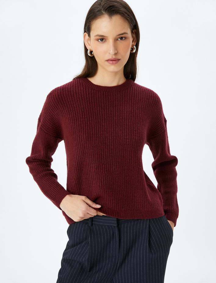  Uzun Kollu Bisiklet Yaka Basic Triko Kazak