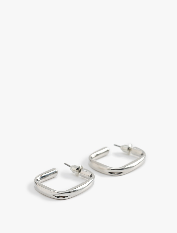 Kadın Geometrik Halka Küpe