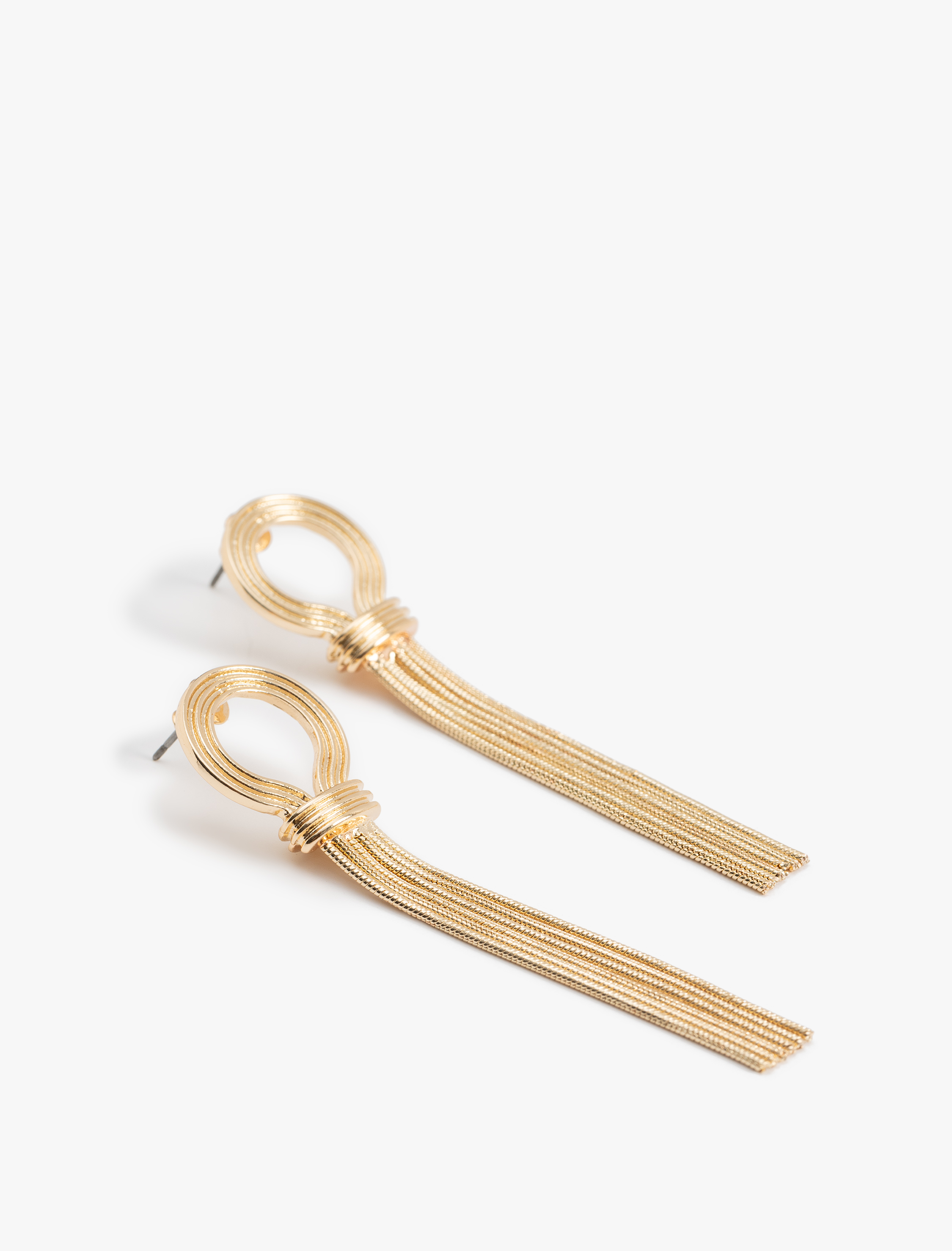  Kadın Çelik Uzun Zincir Küpe