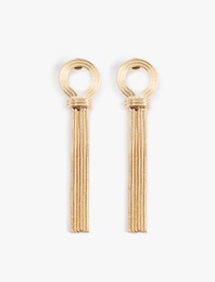 Çelik Uzun Zincir Küpe