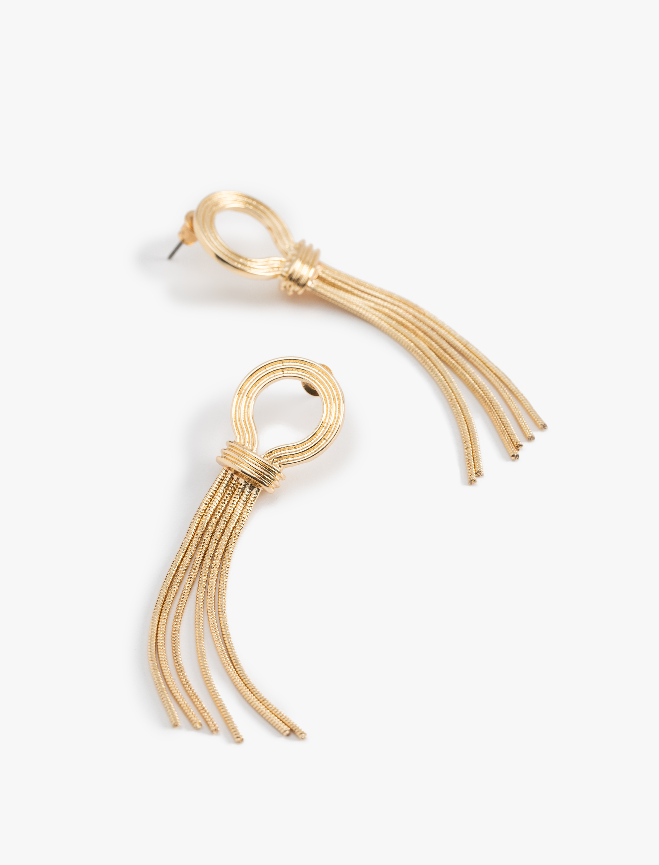  Kadın Çelik Uzun Zincir Küpe