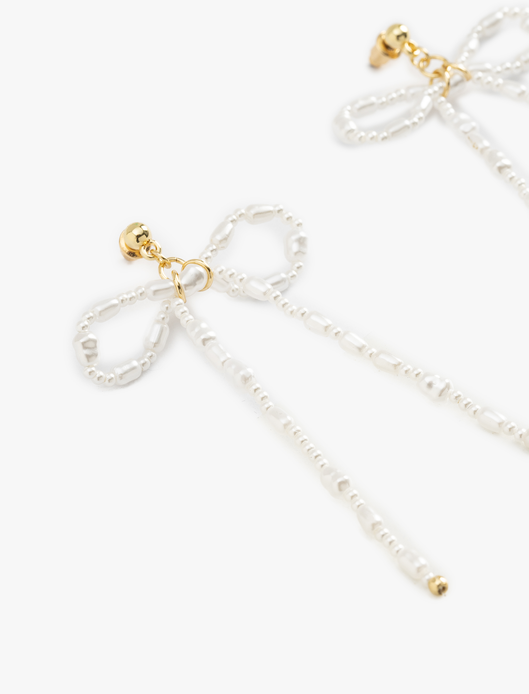  Kadın Sallantılı İnci Fiyonk Küpe