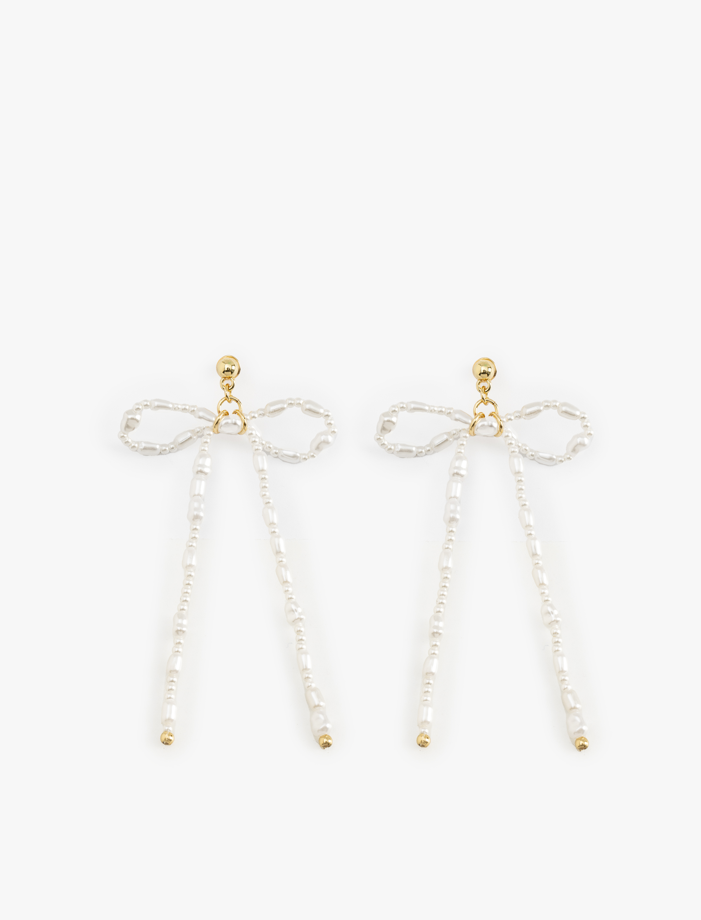  Kadın Sallantılı İnci Fiyonk Küpe