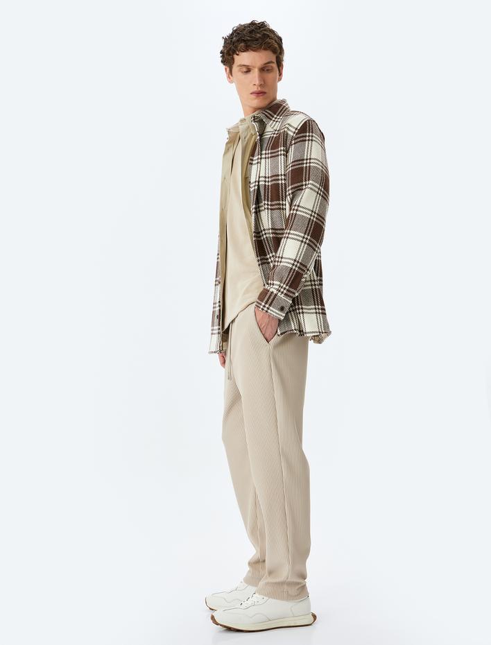  Beli Bağcıklı Cep Detaylı Jogger Fitilli Pantolon