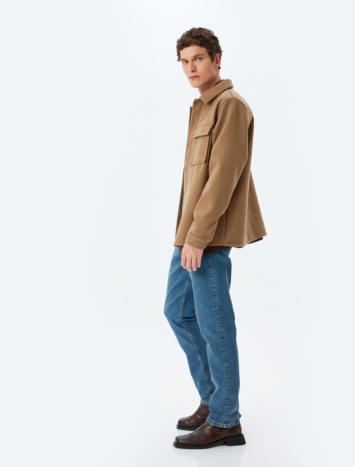  Normal Bel Dar Paça Slim Fit Jean Pantolon - Brad Jean