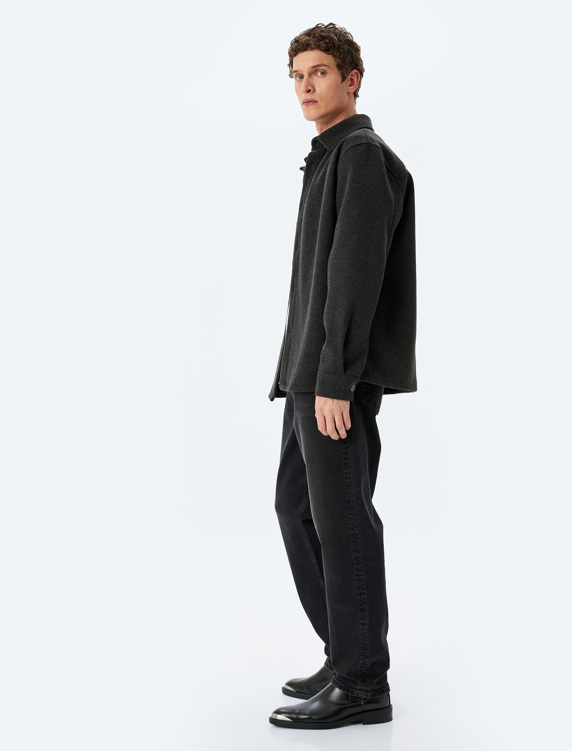   Normal Bel Pamuklu Vintage Straight Fit Jean Pantolon