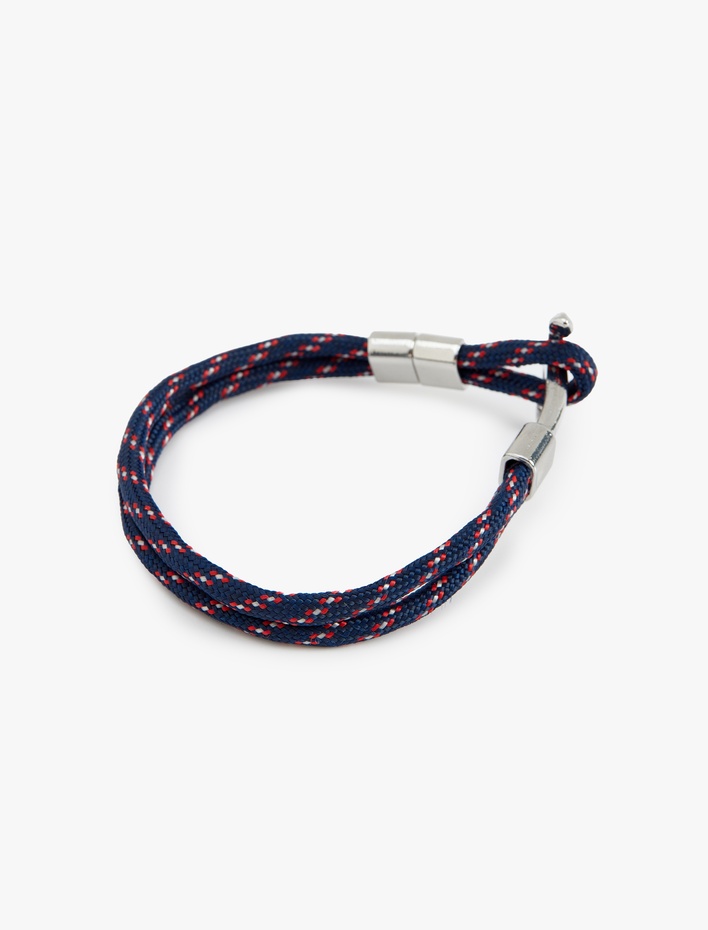 Erkek Çok Renkli Çapa Toka Detaylı Bileklik