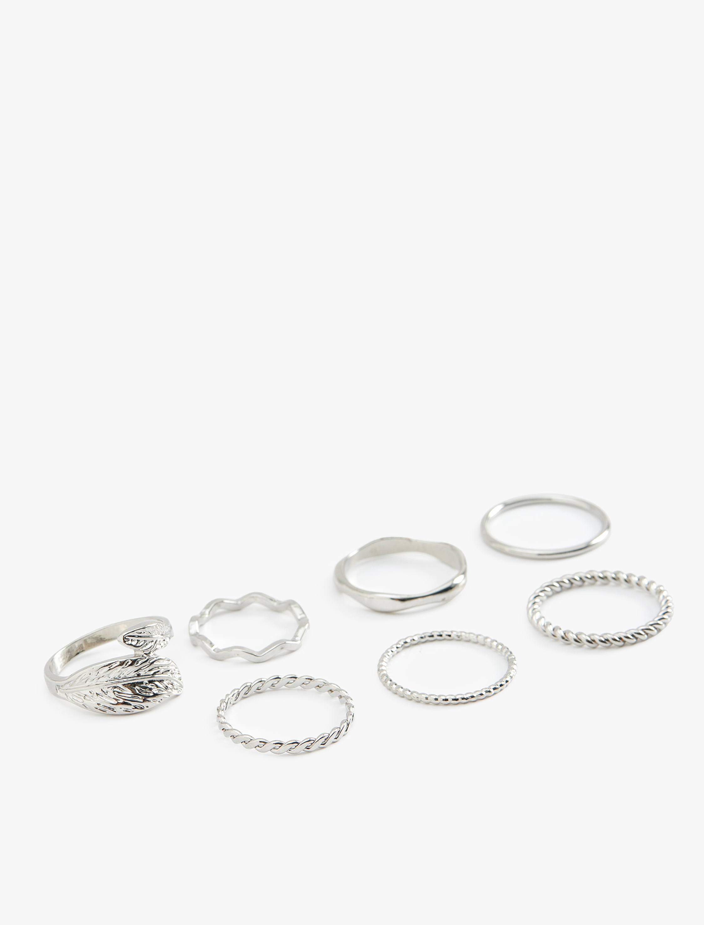  Kadın 7'li Burgu Yüzük Seti