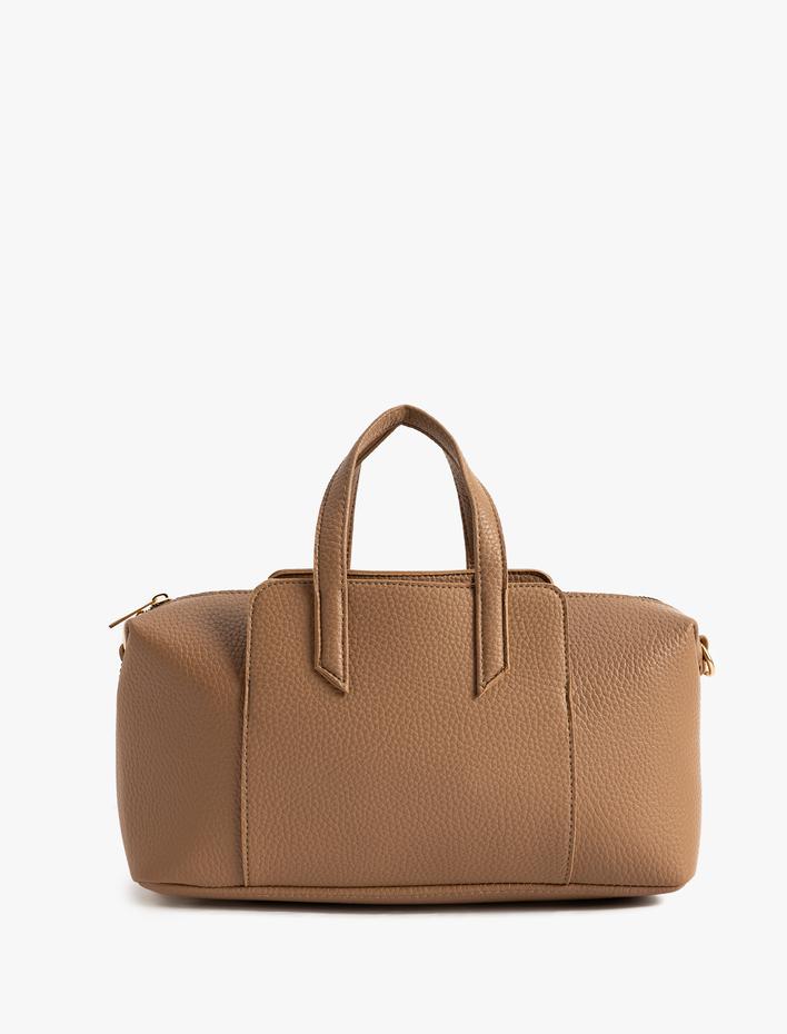 Kadın Omuz Çantası Suni Deri Saplı Fermuarlı