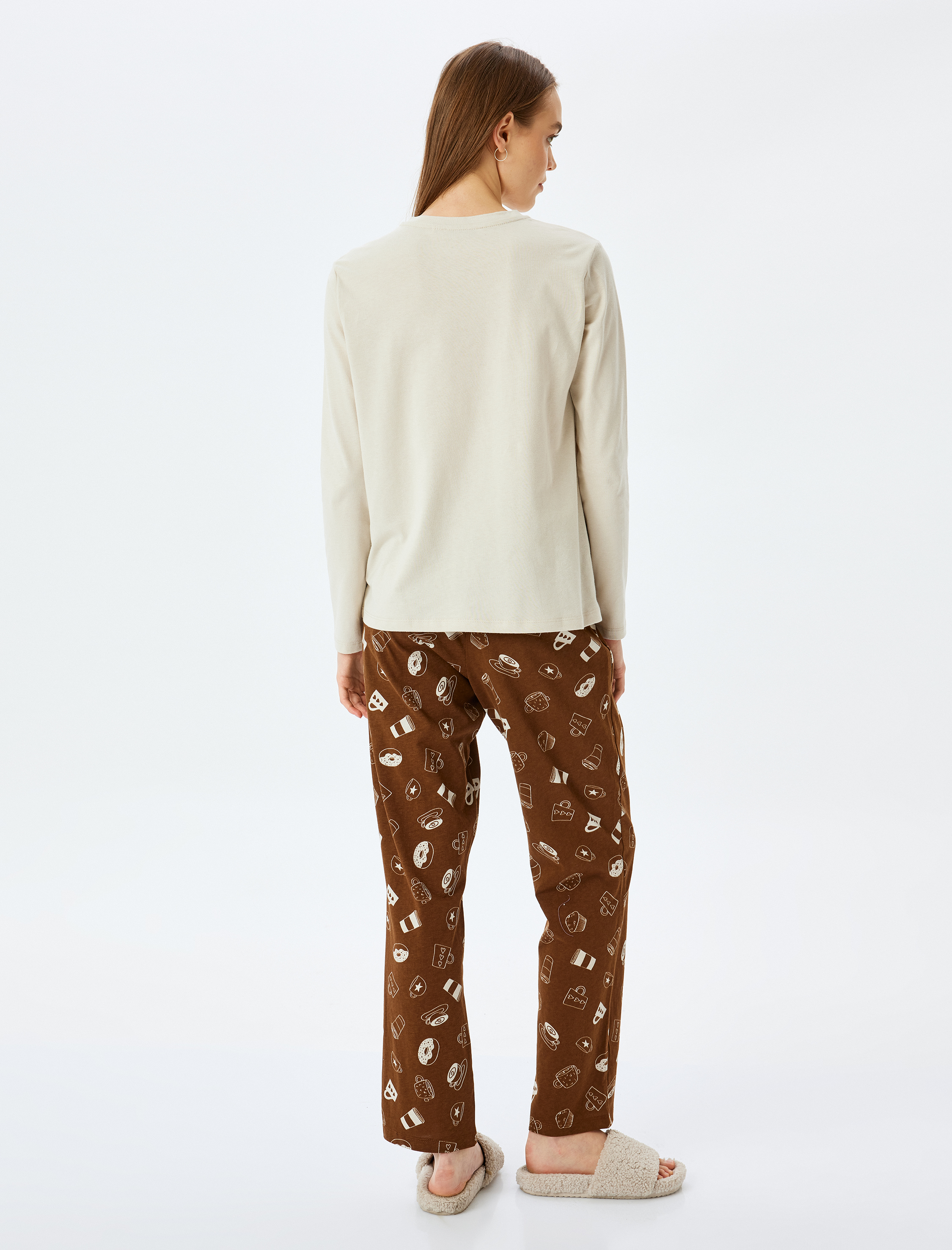   Baskılı Pamuklu 2'li Pijama Takımı