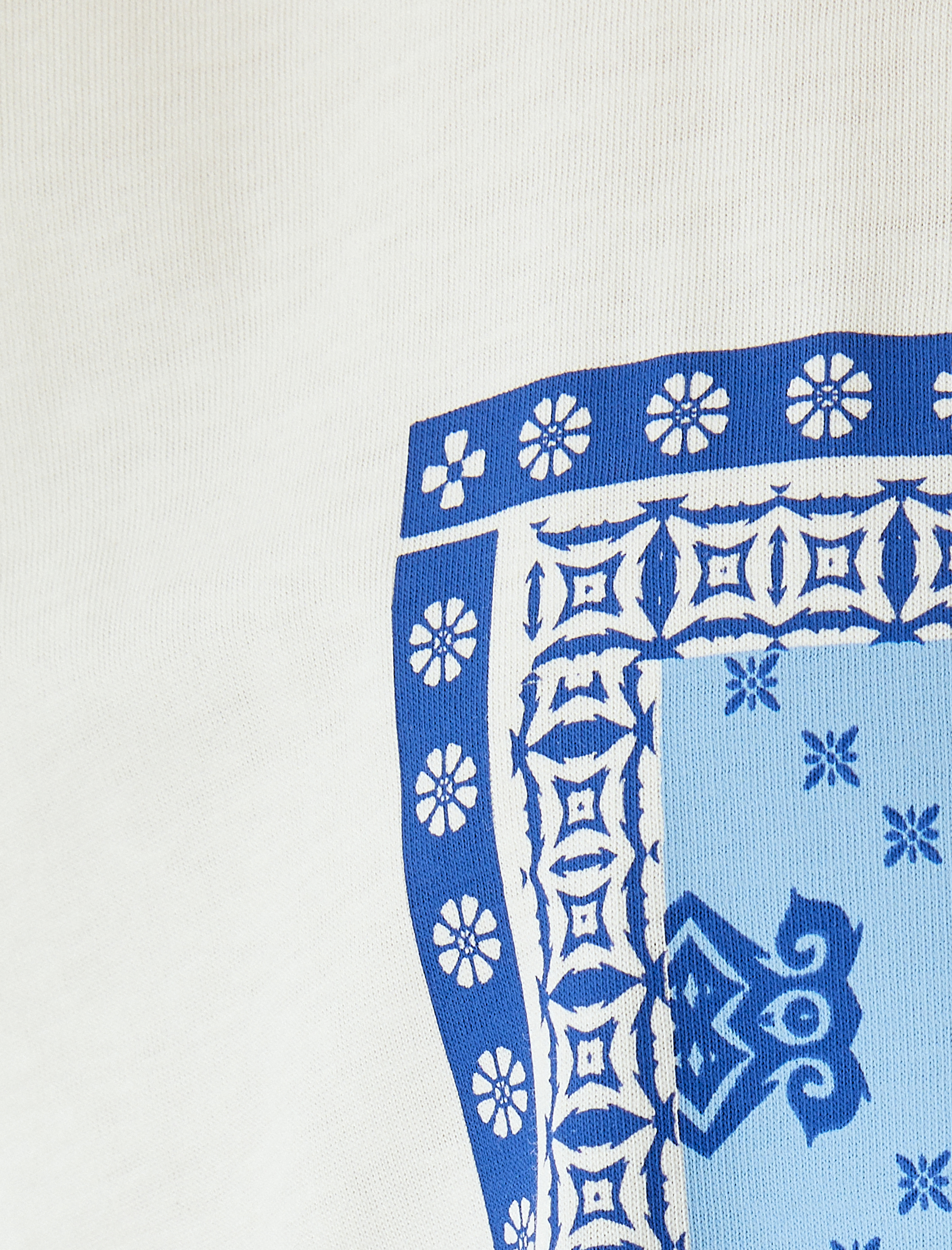   Kısa Kollu Bisiklet Yaka Limon Baskılı Oversize Tişört