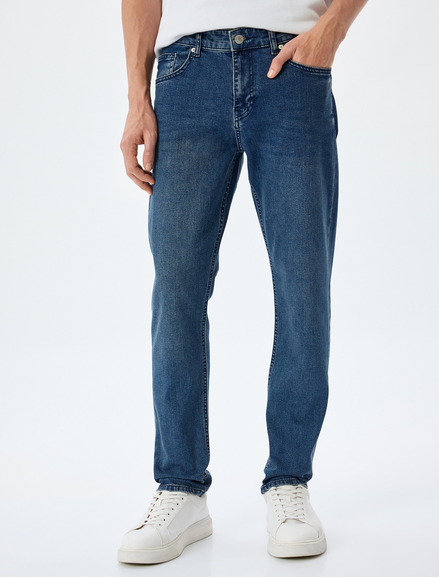   Slim Fit Kot Pantolon - Brad Jean