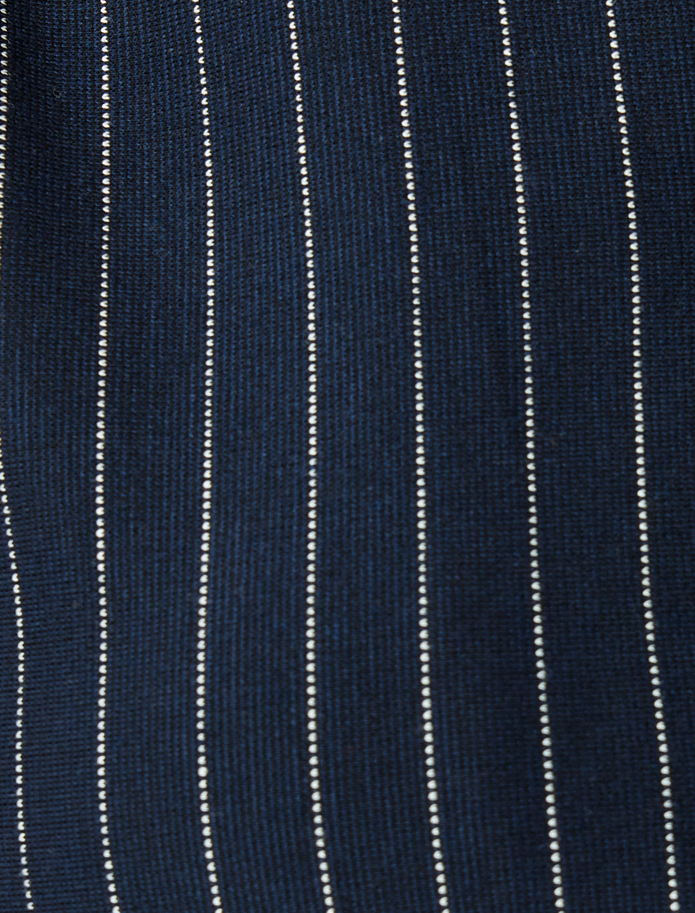   Çizgili Düğme Detaylı Bisiklet Yaka Kolsuz Yelek