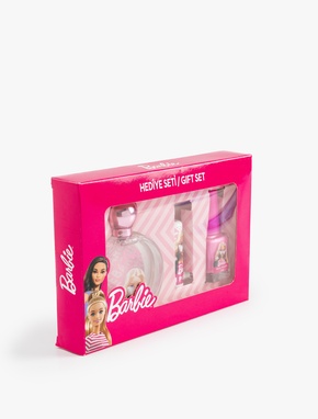 Barbie Lisanslı Oje Parfüm Dudak Nemlendirici Hediye Seti_1