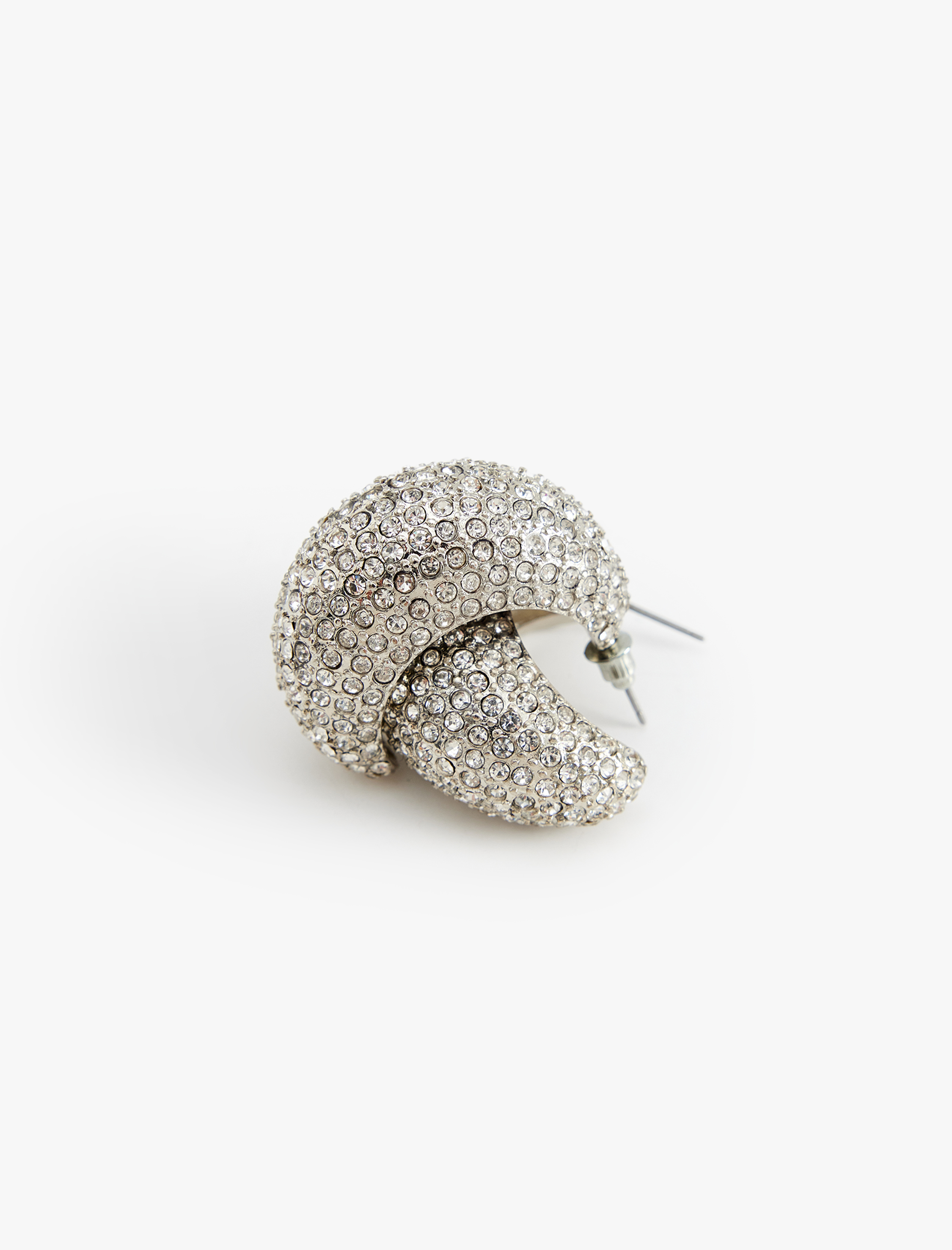  Kadın Taşlı Halka Küpe - Koton X Melis Ağazat