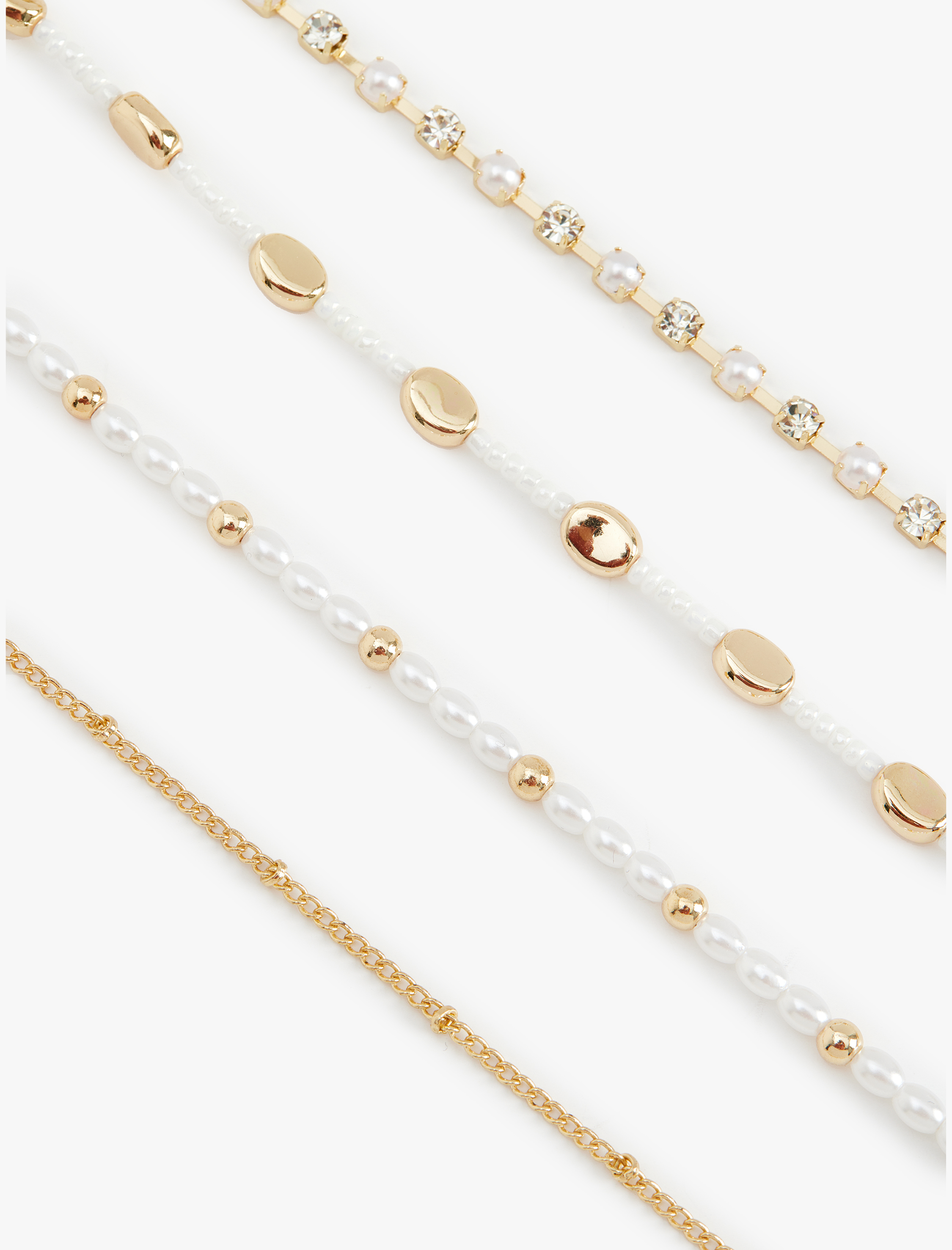  Kadın 4'lü Zincir Bileklik Seti