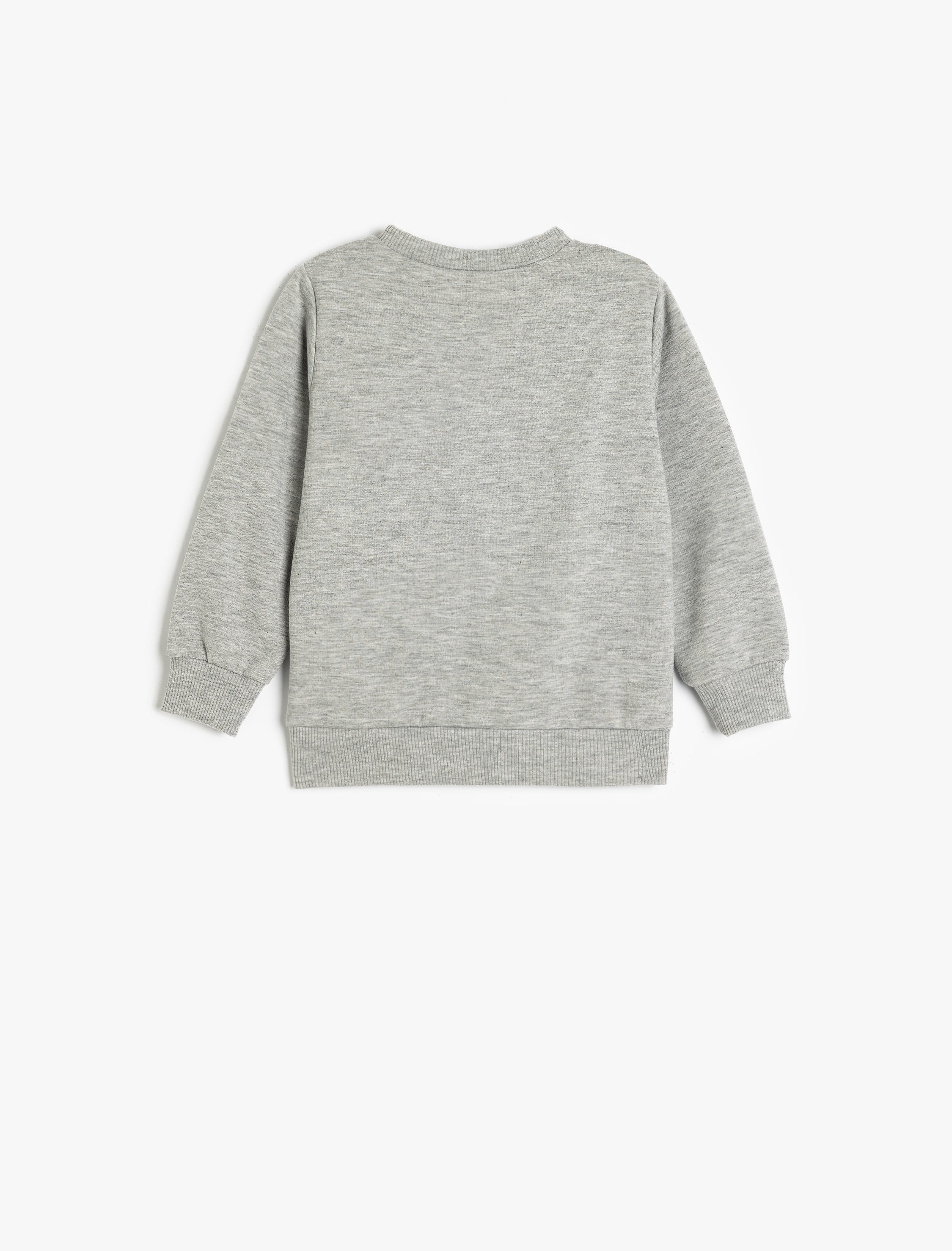  Erkek Bebek Sweatshirt Uzay Baskılı Şardonlu Uzun Kollu Bisiklet Yaka