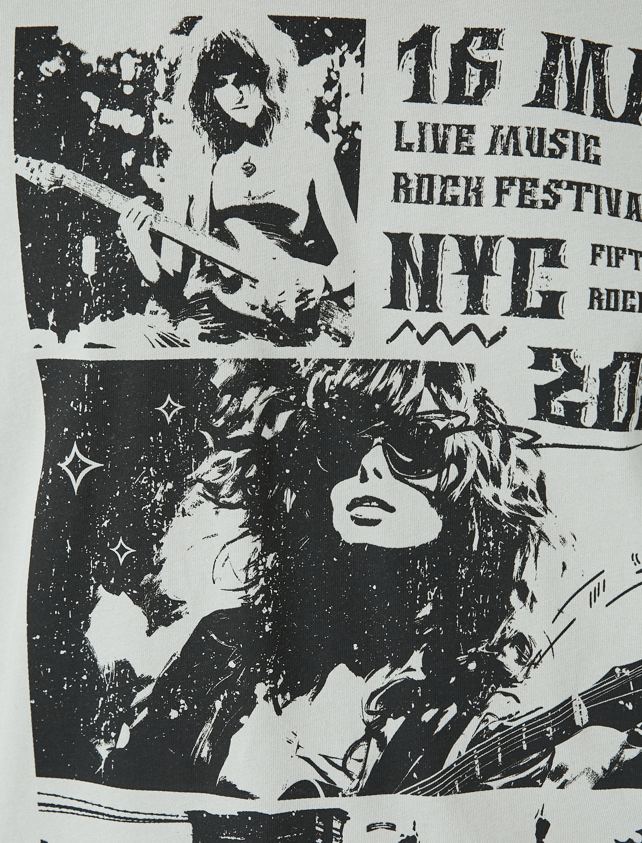 Slogan Baskılı Bisiklet Yaka Kısa Kollu Oversize Tişört