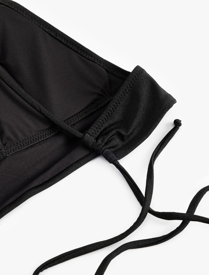  Arkası Bağlama Detaylı Bralet Bikini Üst