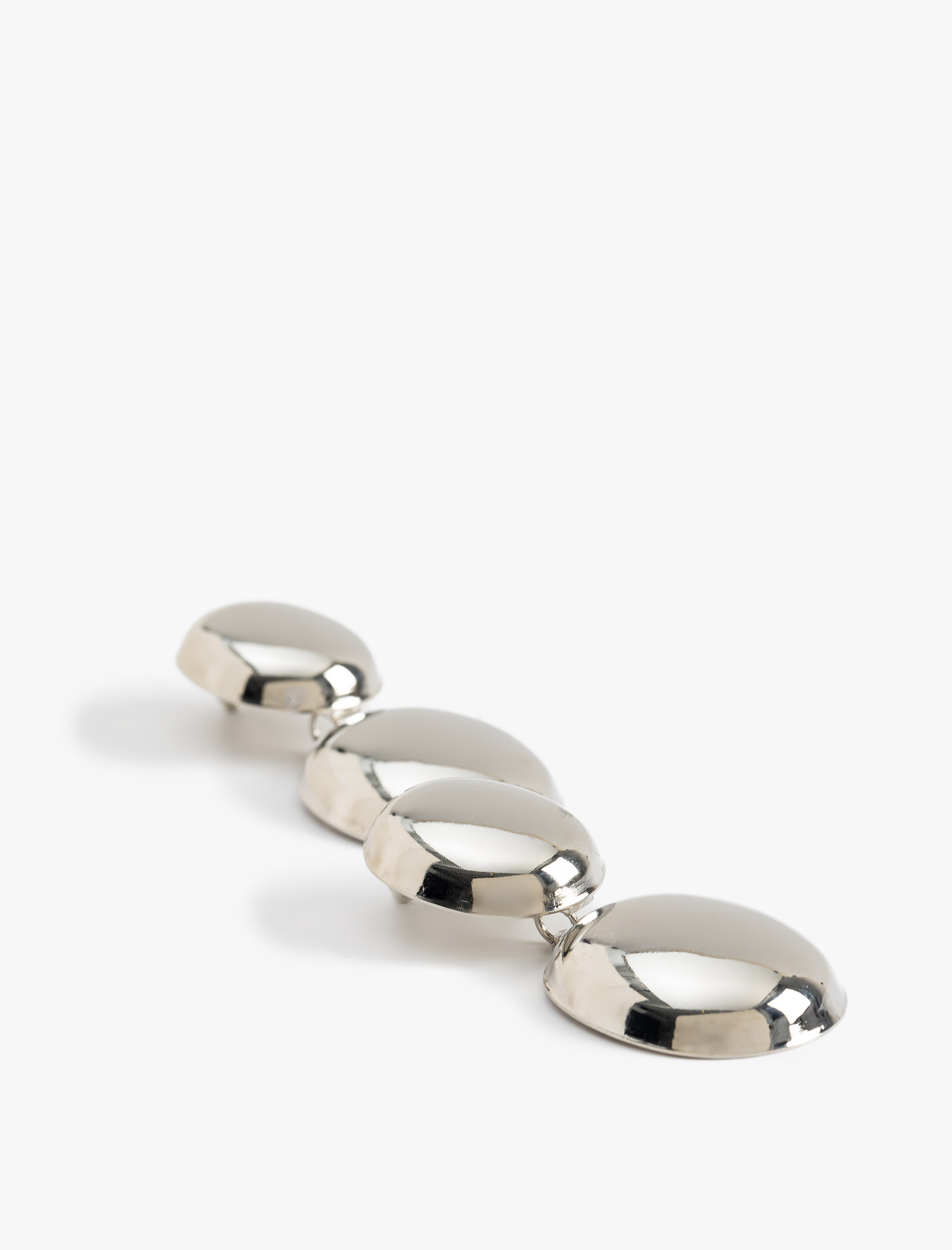  Kadın Sallantılı Çelik Oval Küpe