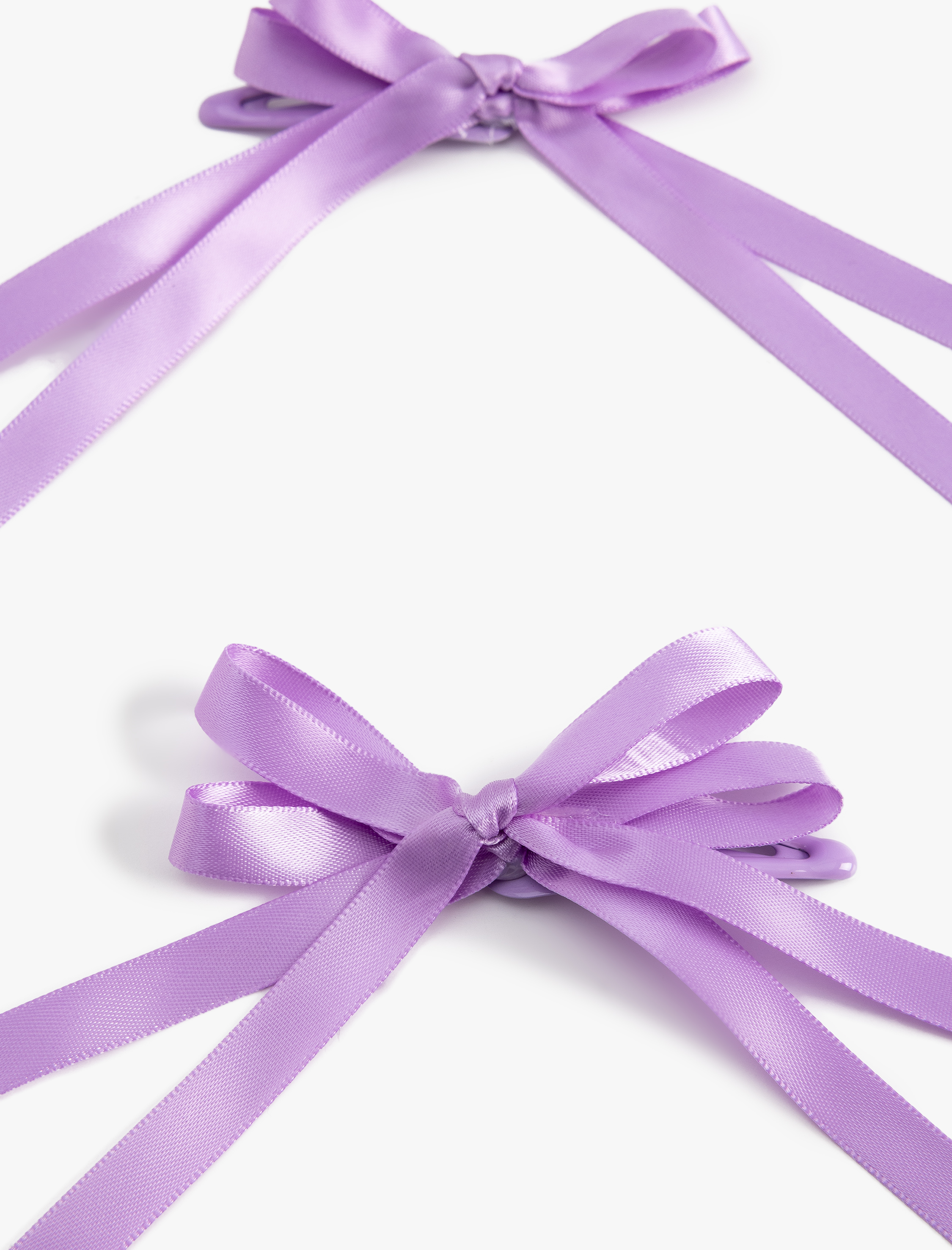  Kız Çocuk 2'li Fiyonklu Saç Tokası