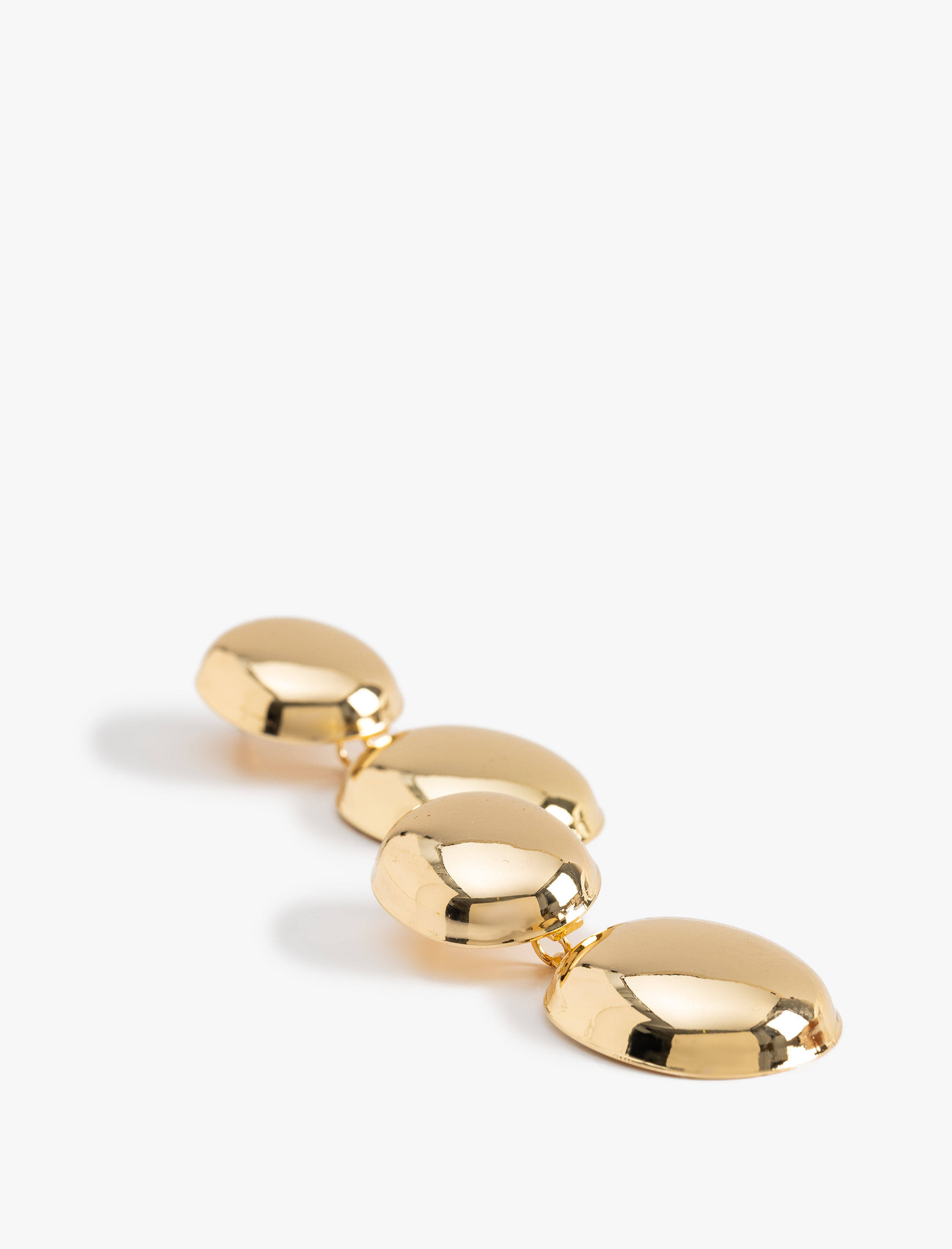  Kadın Sallantılı Çelik Oval Küpe