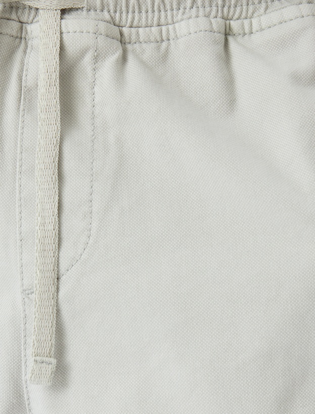 Kanvas Pamuklu Beli Bağcıklı Chino Cep Detaylı Jogger Pantolon_5